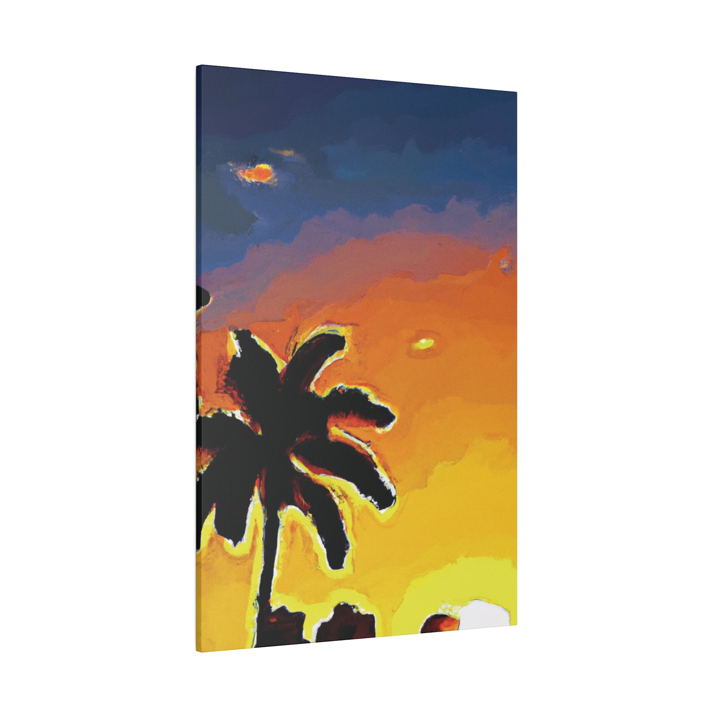 8720W - Miami Beach Sunset Painting Print | Miami | Beach | Sunset | Poster | Home Decor | Wall Art | Canvas