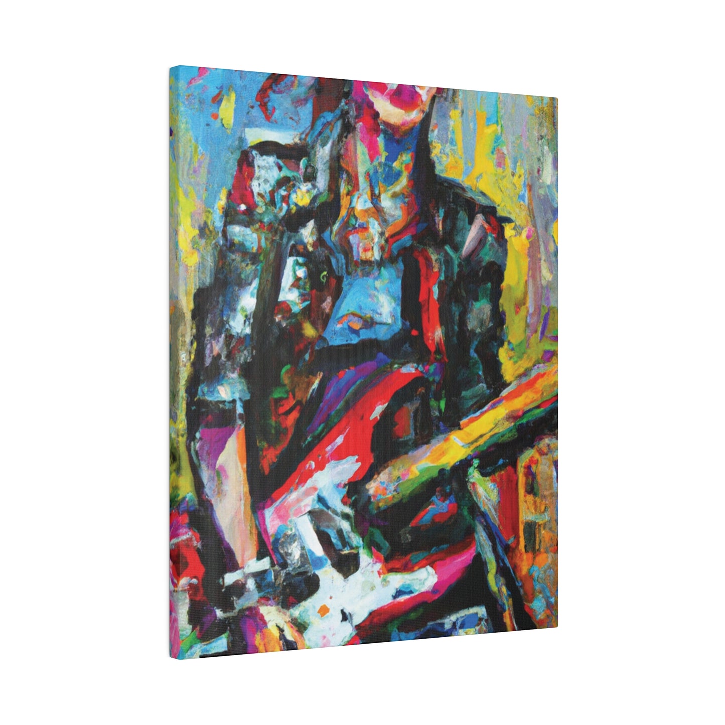 9010O - Rockstar Oil Painting Style Print | Poster | Home Decor | Wall Art | Music Art | Canvas