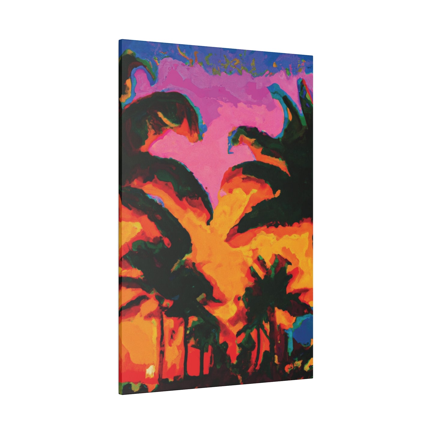 223L - Miami Beach Sunset Painting Print | Miami | Beach | Sunset | Poster | Home Decor | Wall Art | Canvas