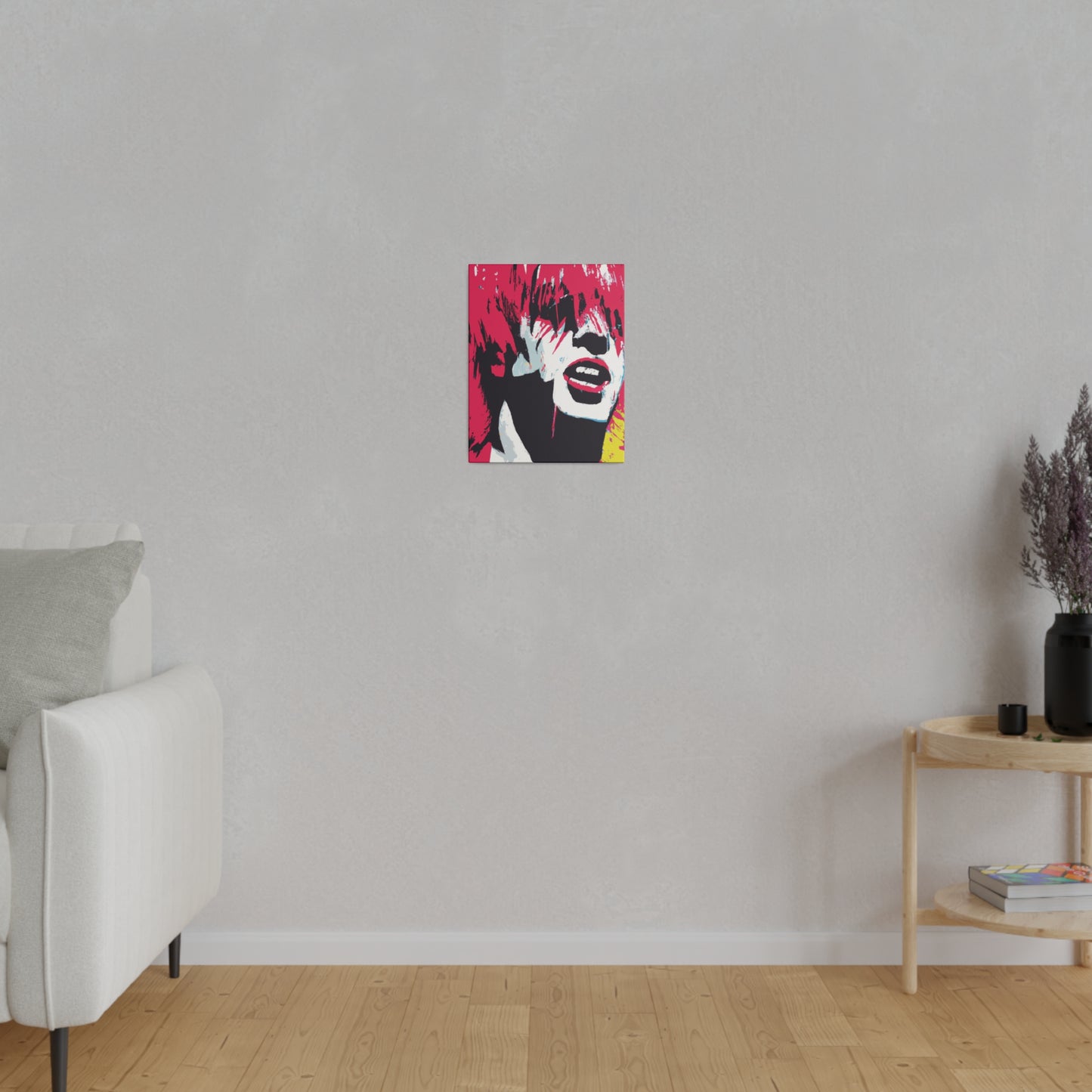 8269P - Rockstar Painting Print | Face | Abstract | Poster | Home Decor | Wall Art | Music Art | Canvas