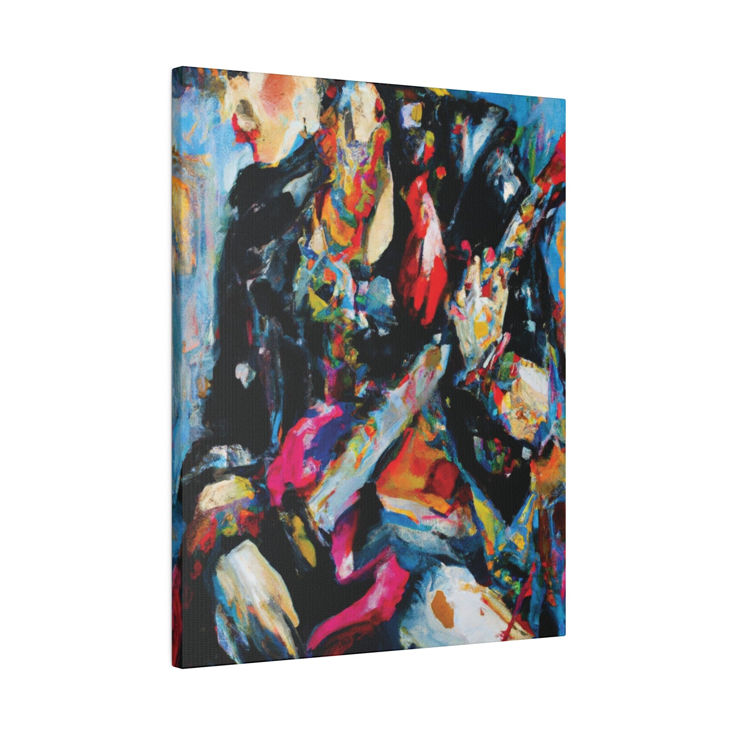 7248A - Rockstar Oil Painting Style Print | Poster | Home Decor | Wall Art | Music Art | Canvas