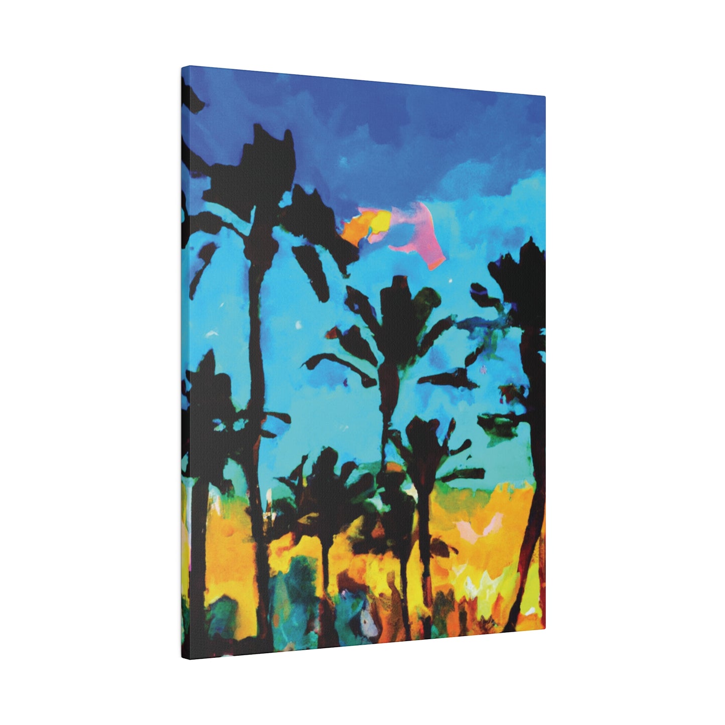 8346V - Miami Beach Sunset Painting Print | Miami | Beach | Sunset | Poster | Home Decor | Wall Art | Canvas