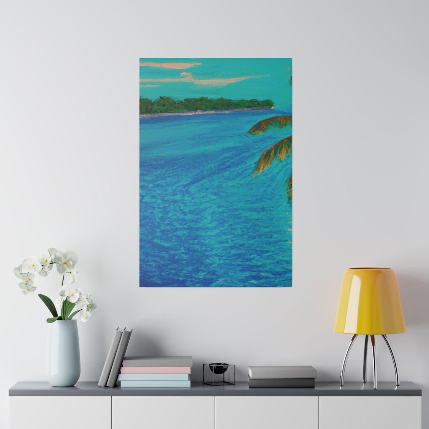 3303Q - Bahamas Ocean Painting Print | Bahamas | Ocean | Beach | Poster | Home Decor | Wall Art | Canvas