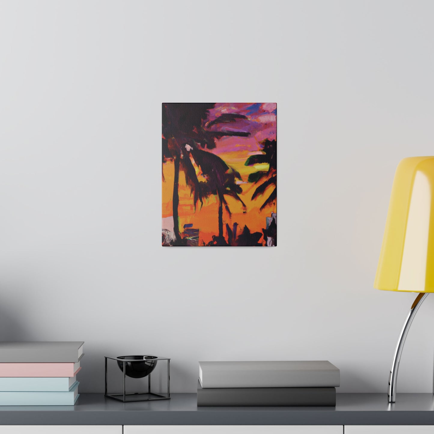 8409A - Miami Beach Sunset Painting Print | Miami | Beach | Sunset | Poster | Home Decor | Wall Art | Canvas