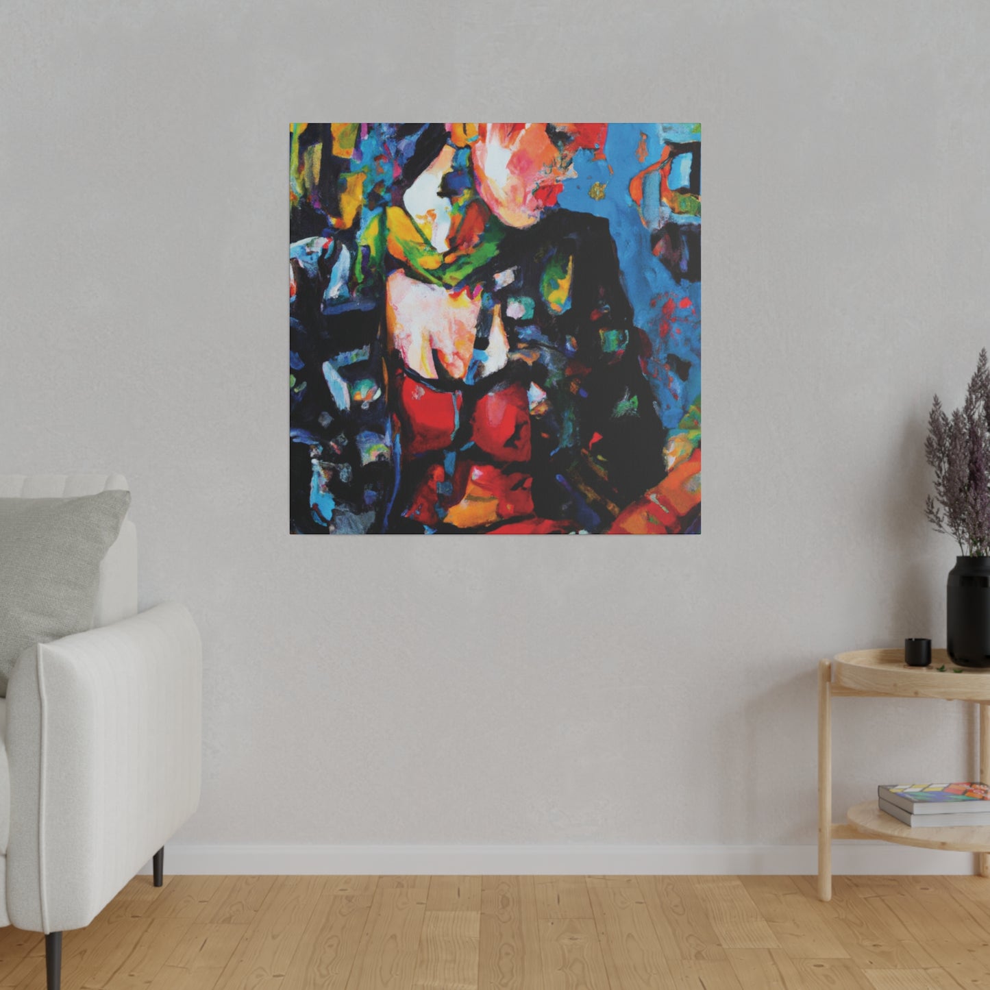 9602B - Rockstar Oil Painting Style Print | Poster | Home Decor | Wall Art | Music Art | Canvas