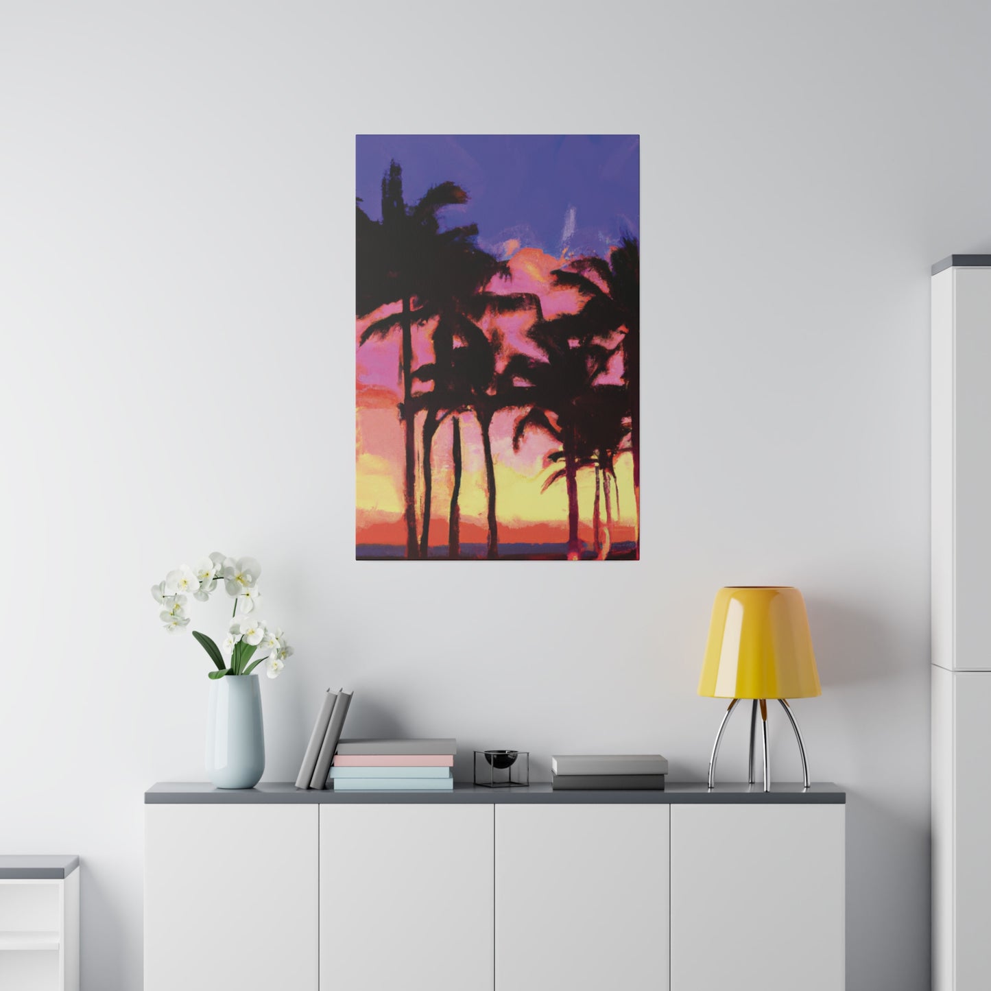 9365H - Miami Beach Sunset Painting Print | Miami | Beach | Sunset | Poster | Home Decor | Wall Art | Canvas