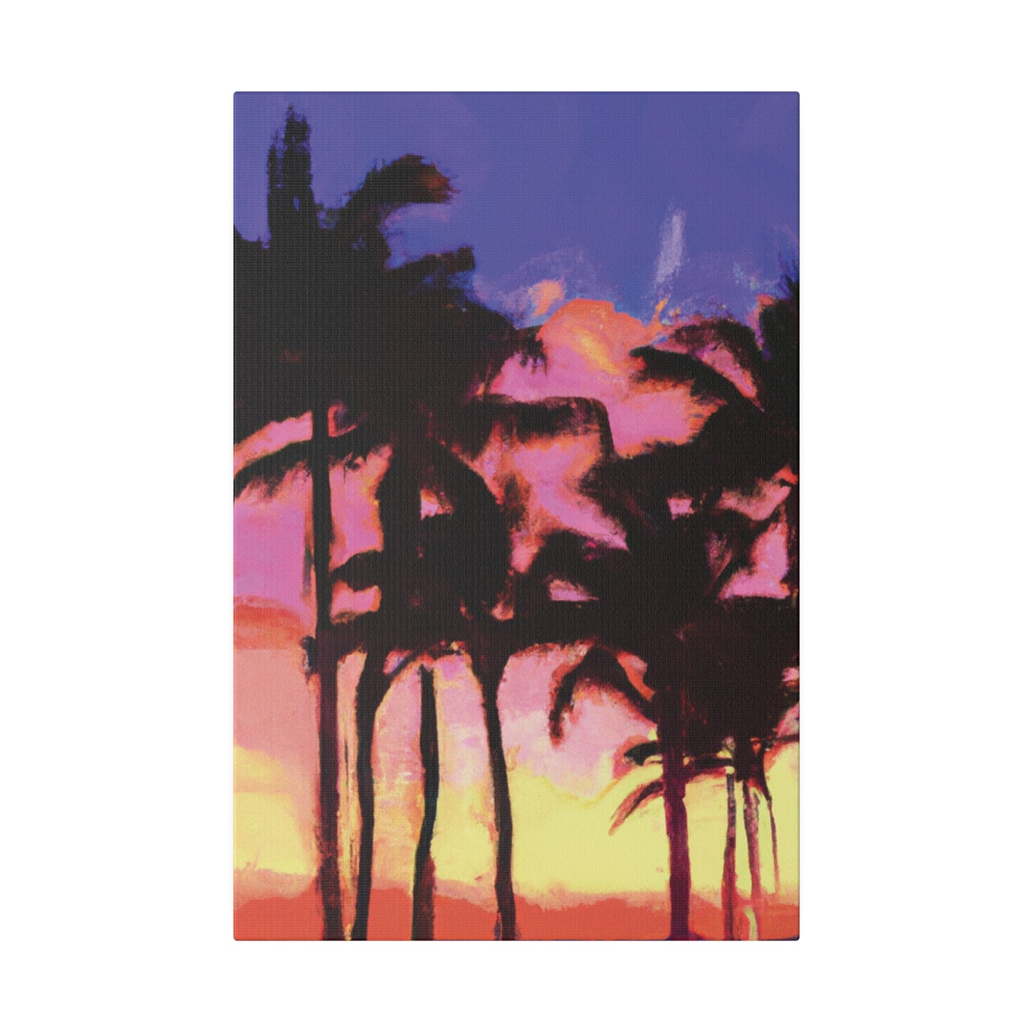 9365H - Miami Beach Sunset Painting Print | Miami | Beach | Sunset | Poster | Home Decor | Wall Art | Canvas