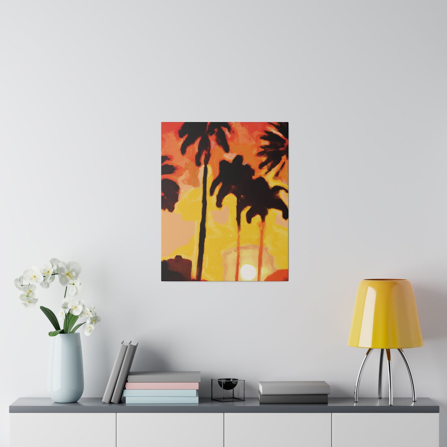 3259B - Miami Beach Sunset Painting Print | Miami | Beach | Sunset | Poster | Home Decor | Wall Art | Canvas
