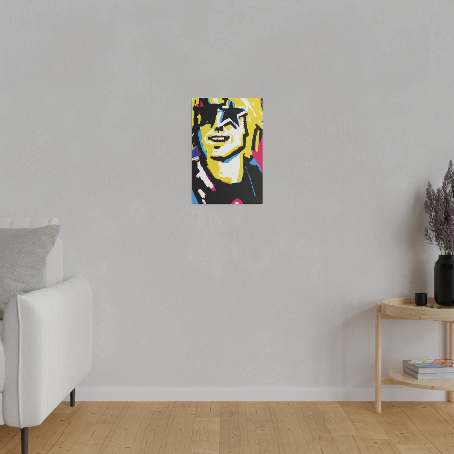 3292X - Rockstar Painting Print | Face | Abstract | Poster | Home Decor | Wall Art | Music Art | Canvas