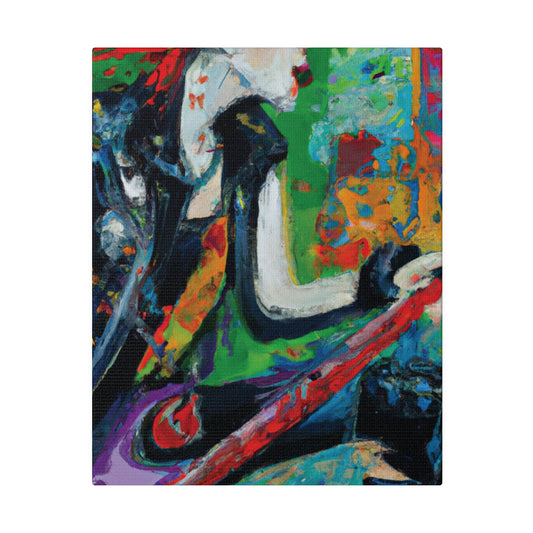 986C - Rockstar Oil Painting Style Print | Poster | Home Decor | Wall Art | Music Art | Canvas