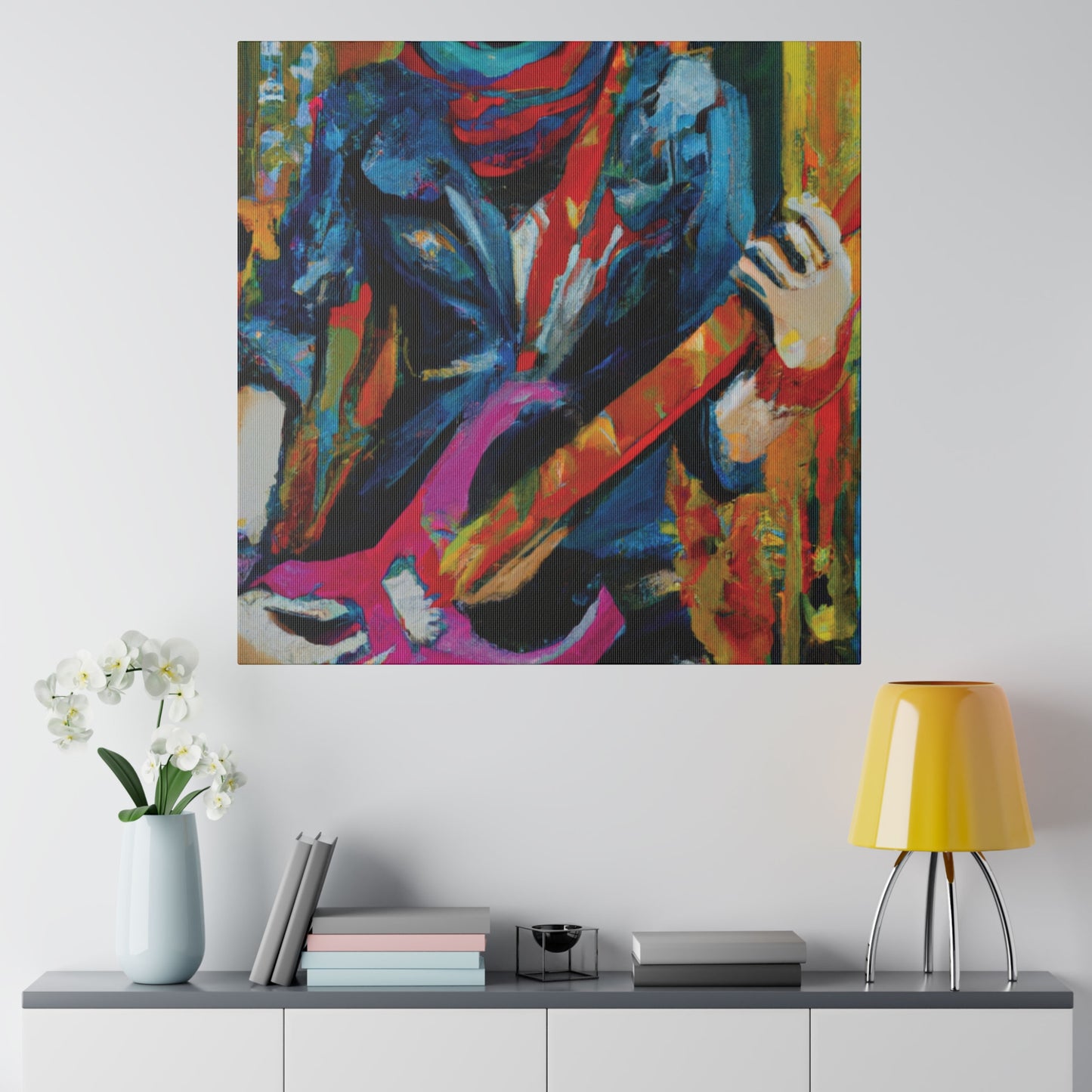 6226G - Rockstar Oil Painting Style Print | Poster | Home Decor | Wall Art | Music Art | Canvas