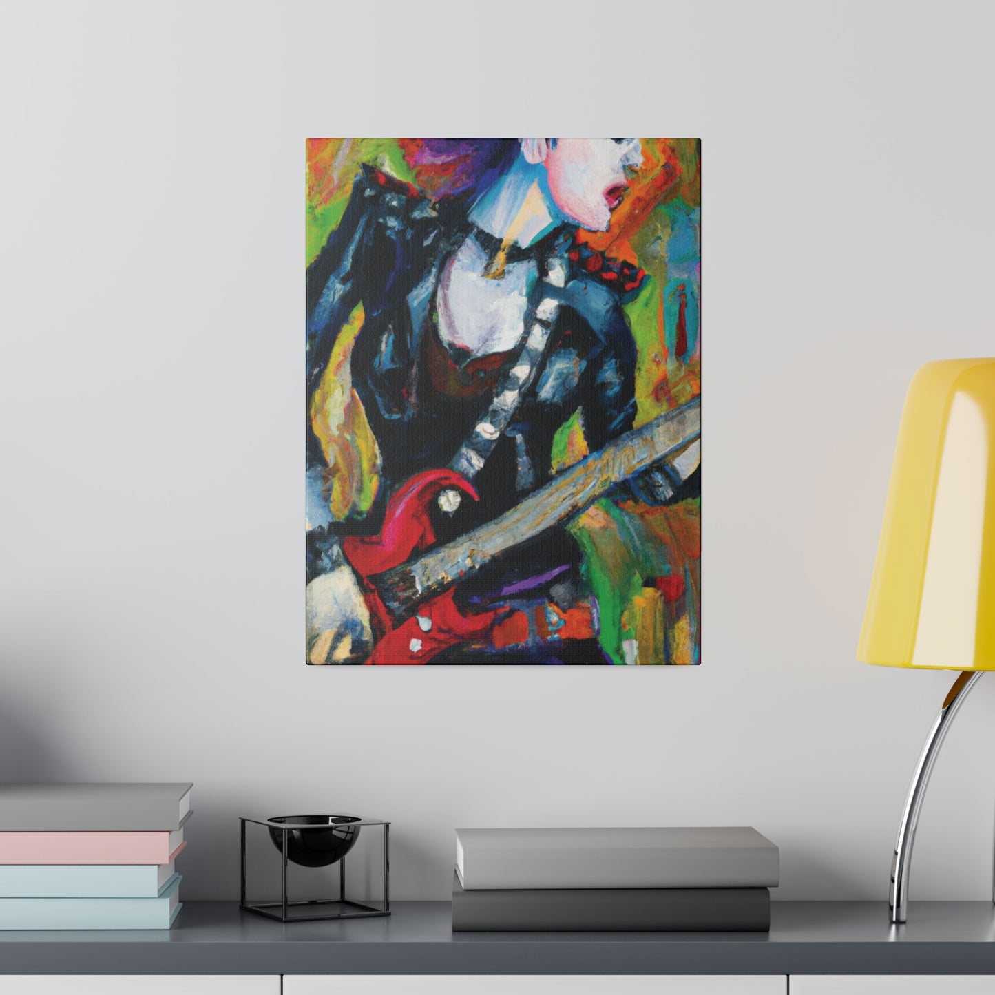 3315A - Rockstar Oil Painting Style Print | Poster | Home Decor | Wall Art | Music Art | Canvas