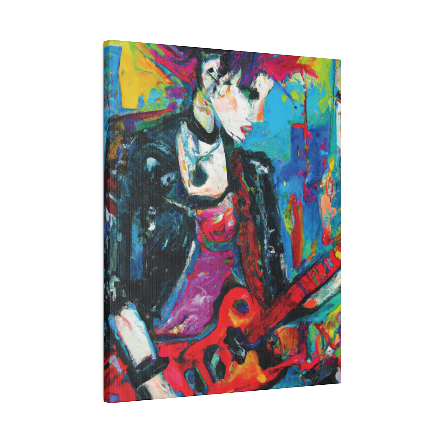 9051F - Rockstar Oil Painting Style Print | Poster | Home Decor | Wall Art | Music Art | Canvas