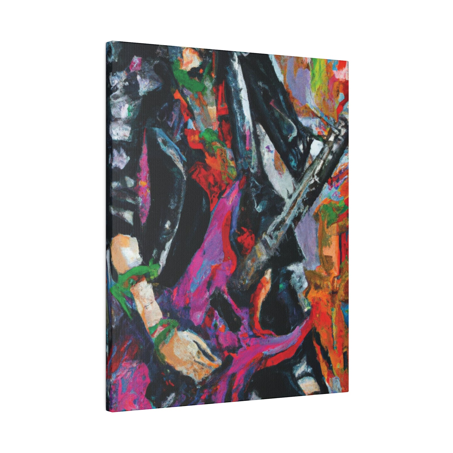 3622Z - Rockstar Oil Painting Style Print | Poster | Home Decor | Wall Art | Music Art | Canvas