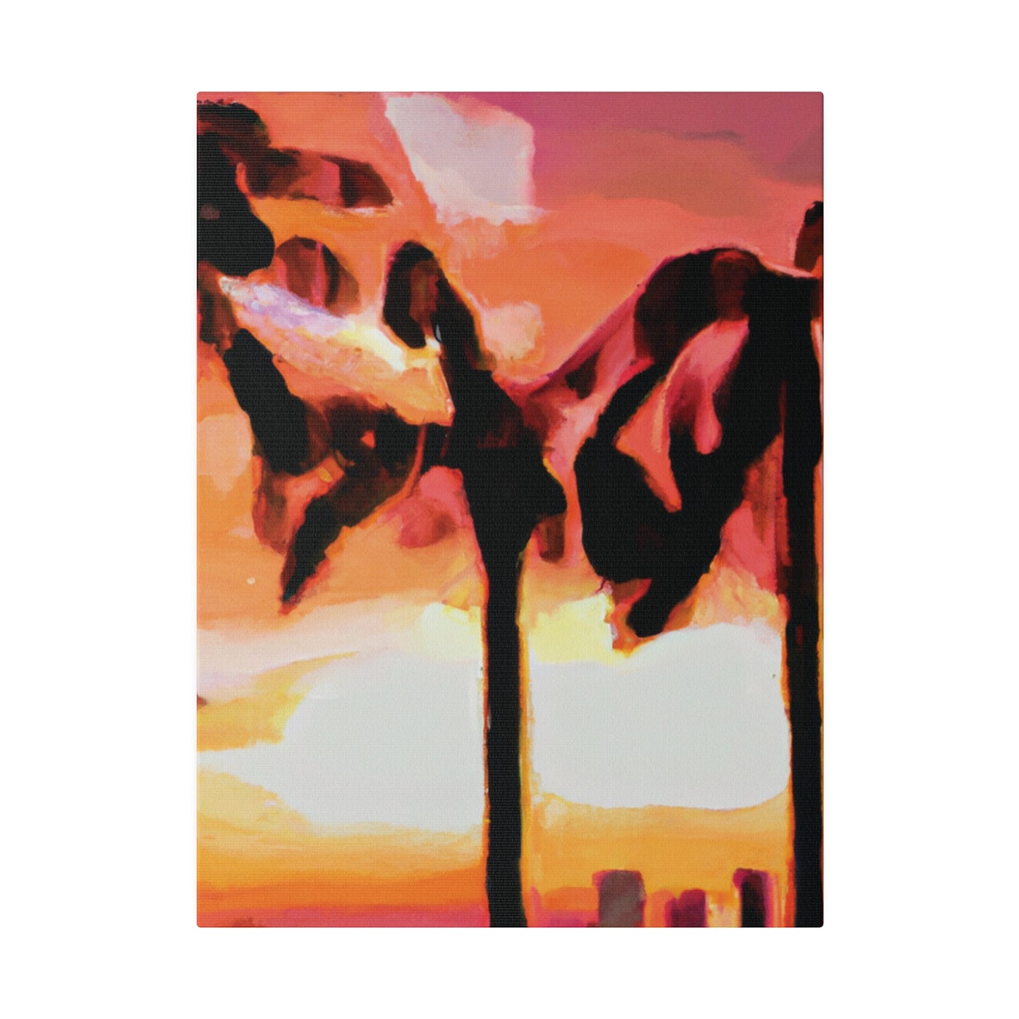 6372O - Miami Beach Sunset Painting Print | Miami | Beach | Sunset | Poster | Home Decor | Wall Art | Canvas