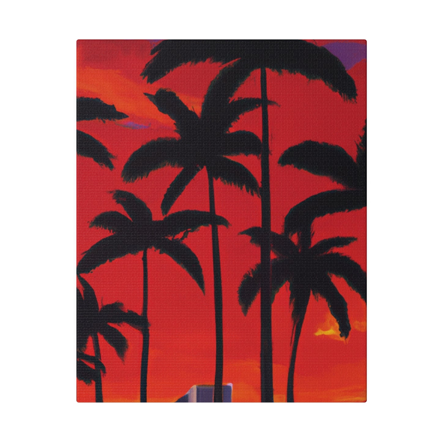 7261M - Miami Beach Sunset Painting Print | Miami | Beach | Sunset | Poster | Home Decor | Wall Art | Canvas