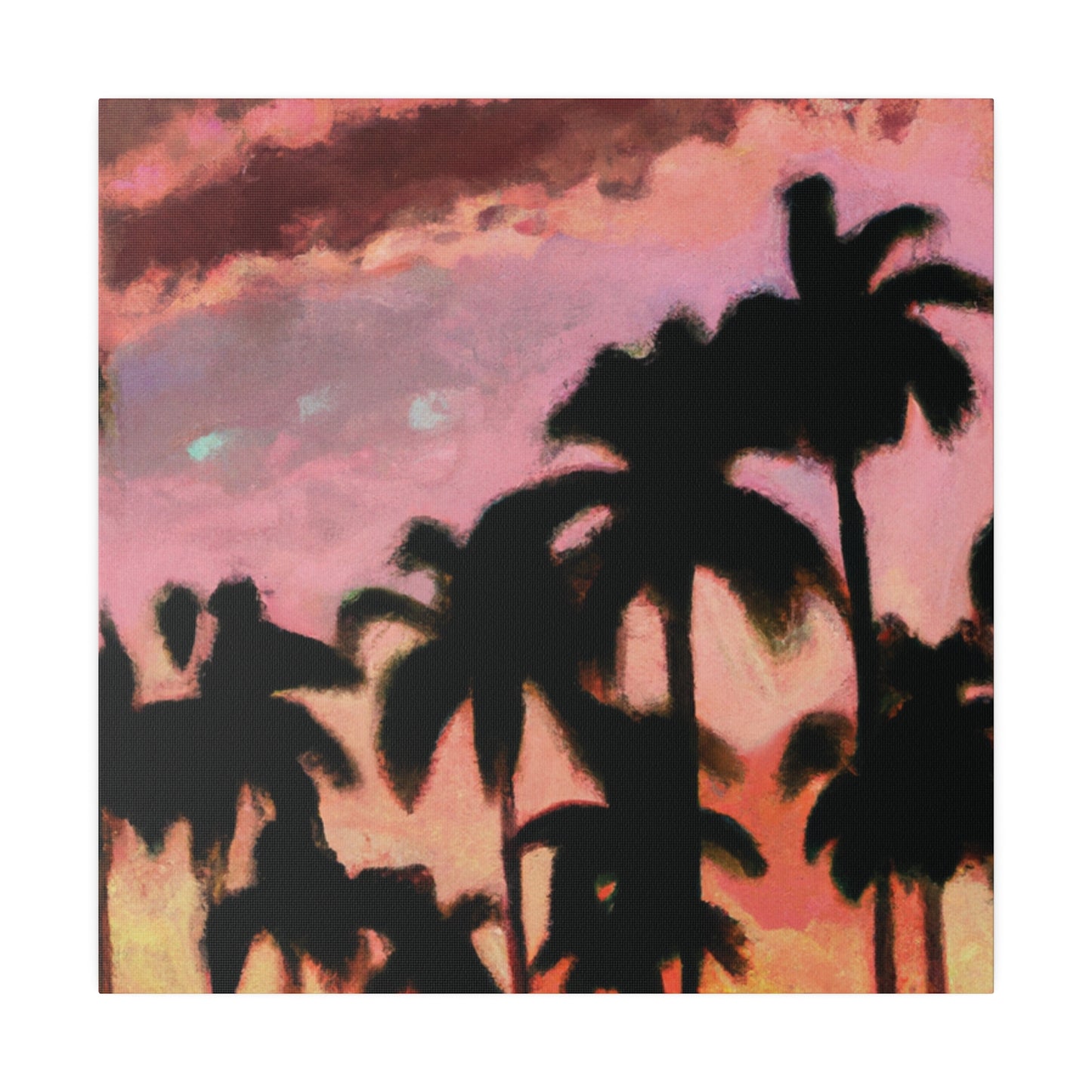 8559Q - Miami Beach Sunset Painting Print | Miami | Beach | Sunset | Poster | Home Decor | Wall Art | Canvas