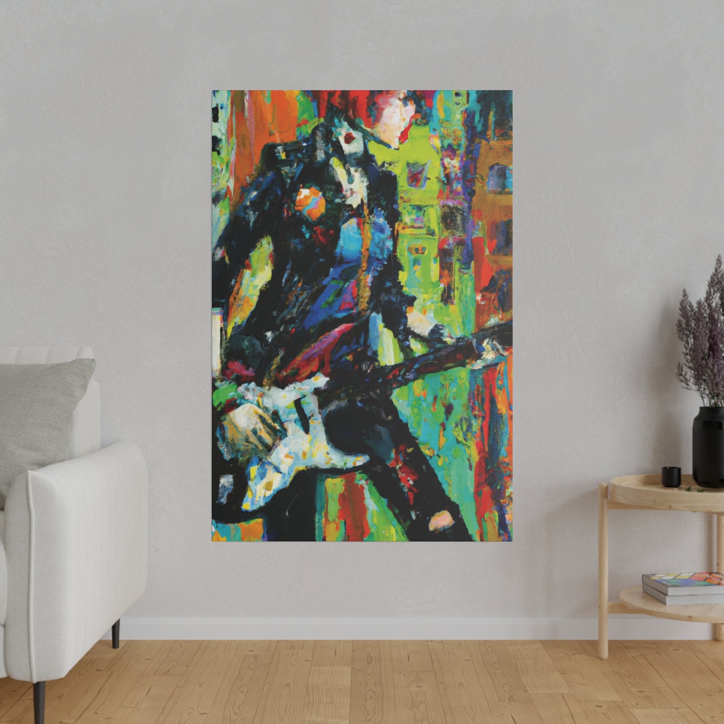 2760G - Rockstar Oil Painting Style Print | Poster | Home Decor | Wall Art | Music Art | Canvas