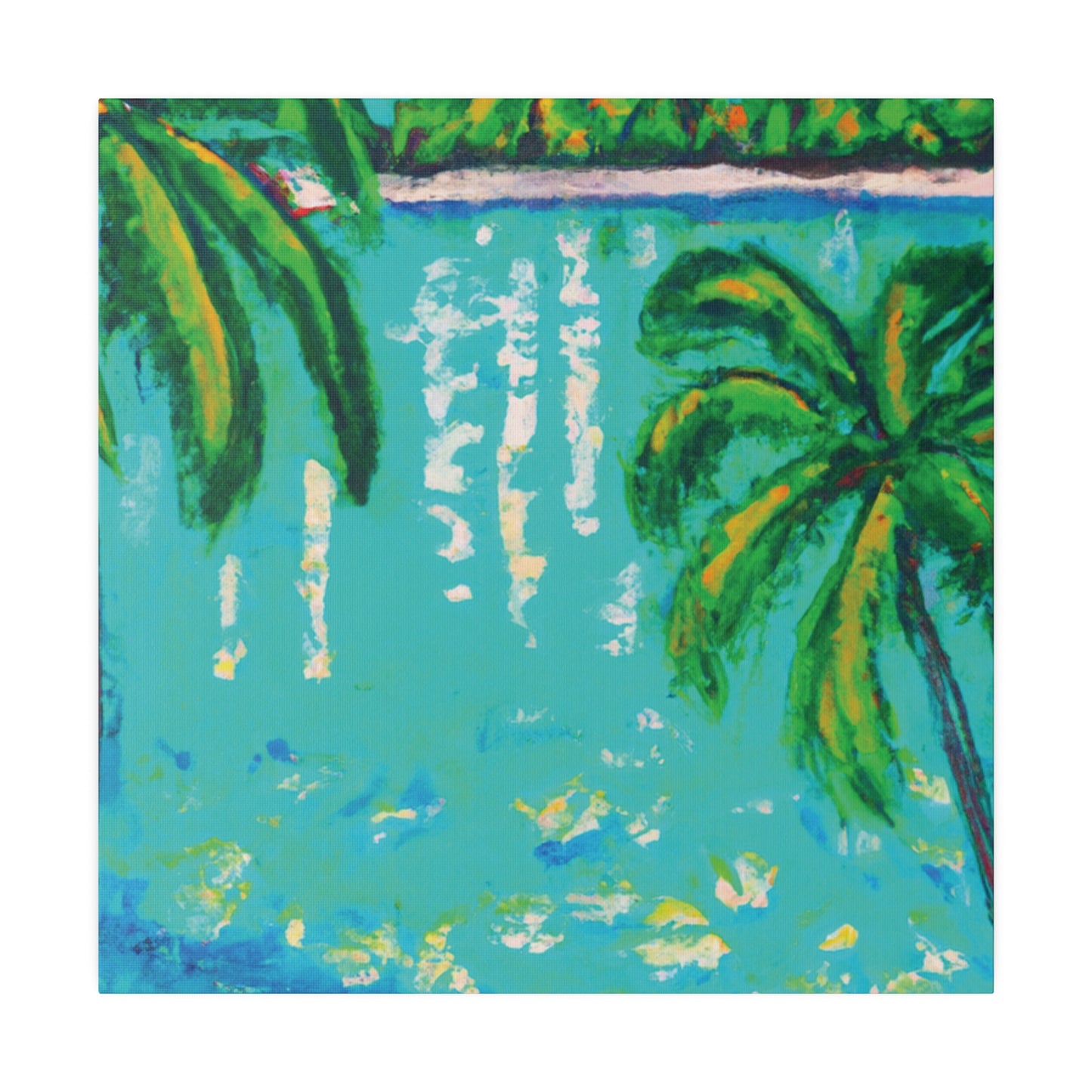 6412Q - Bahamas Ocean Painting Print | Bahamas | Ocean | Beach | Poster | Home Decor | Wall Art | Canvas