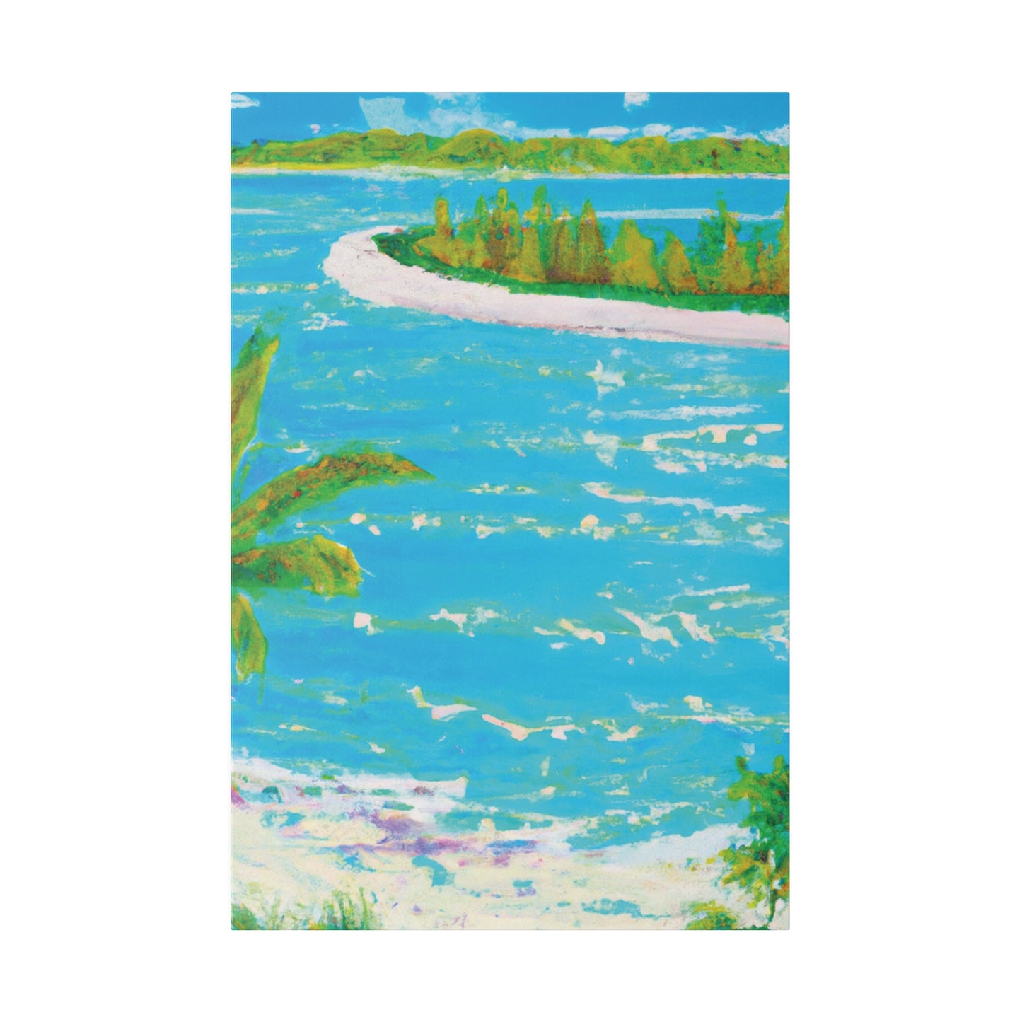 9555G - Bahamas Ocean Painting Print | Bahamas | Ocean | Beach | Poster | Home Decor | Wall Art | Canvas