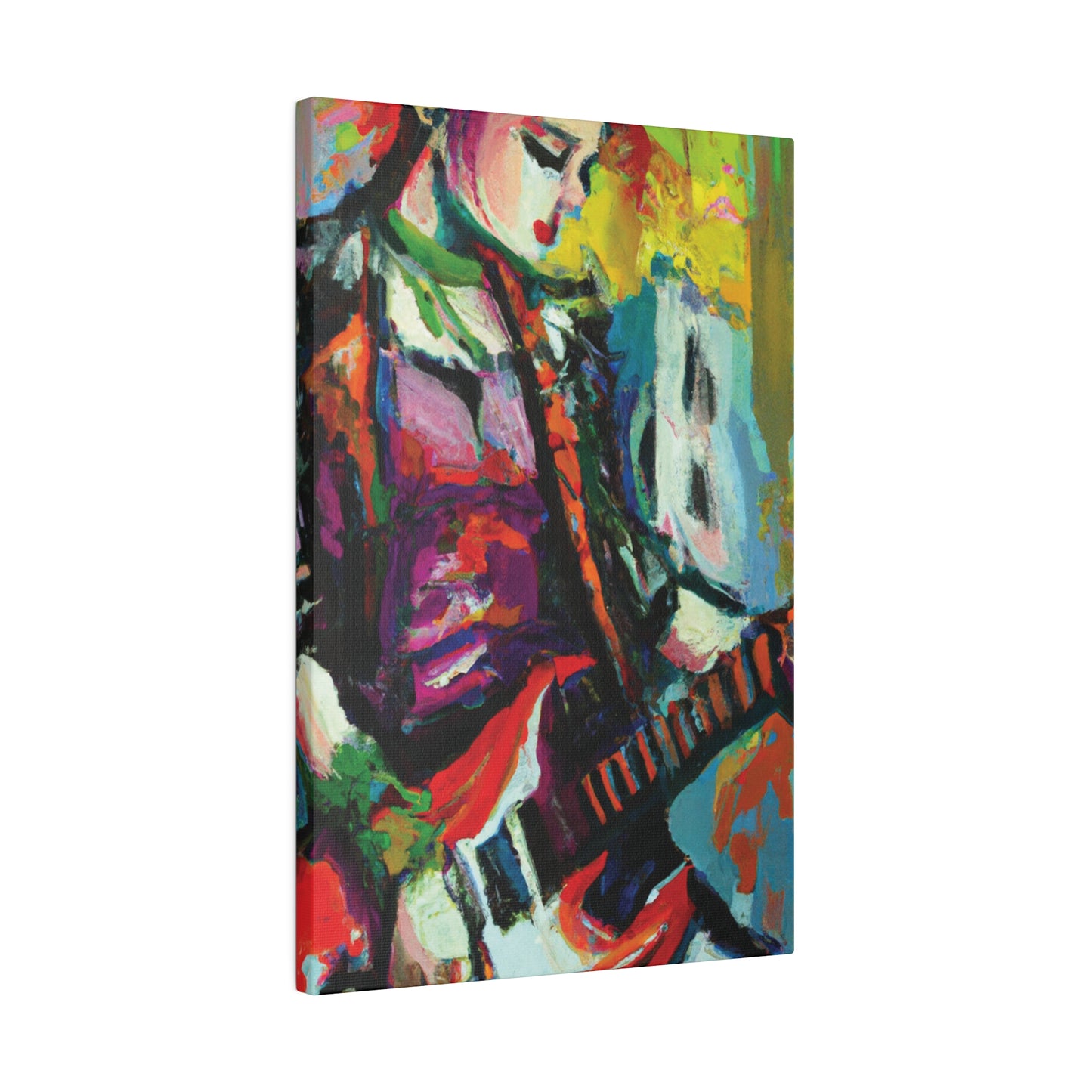 2671G - Rockstar Oil Painting Style Print | Poster | Home Decor | Wall Art | Music Art | Canvas