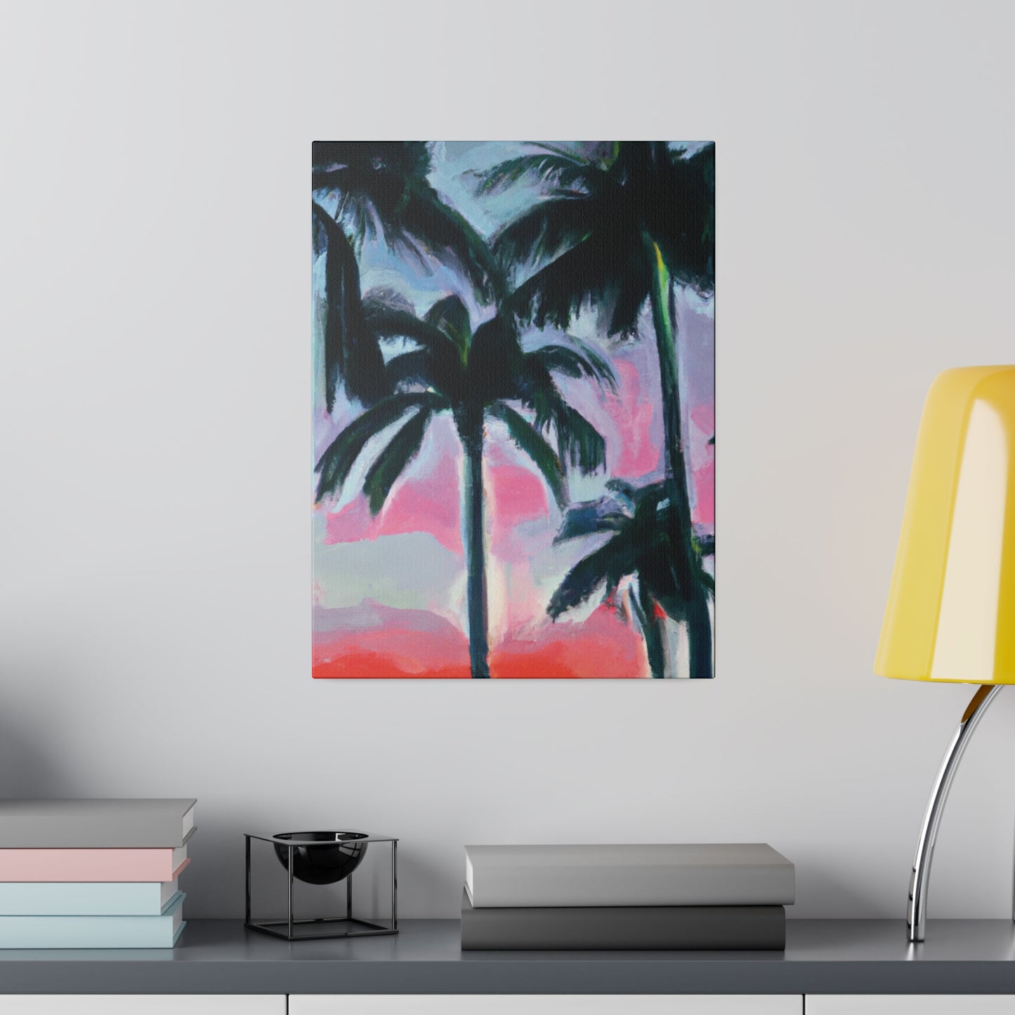 7629F - Miami Beach Sunset Painting Print | Miami | Beach | Sunset | Poster | Home Decor | Wall Art | Canvas