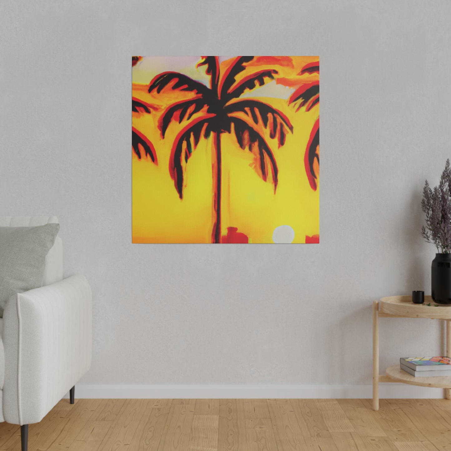 6539T - Miami Beach Sunset Painting Print | Miami | Beach | Sunset | Poster | Home Decor | Wall Art | Canvas