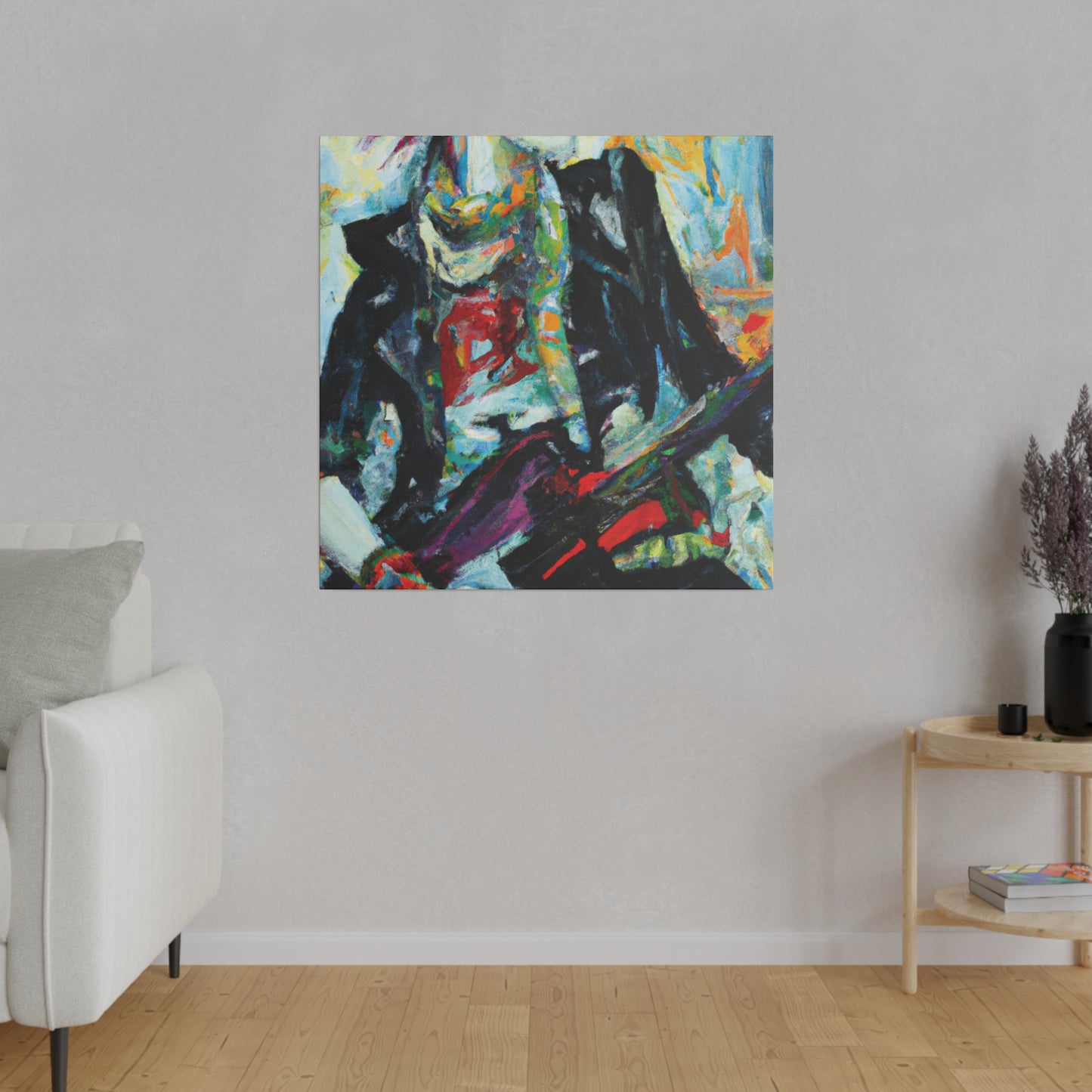 8915H - Rockstar Oil Painting Style Print | Poster | Home Decor | Wall Art | Music Art | Canvas
