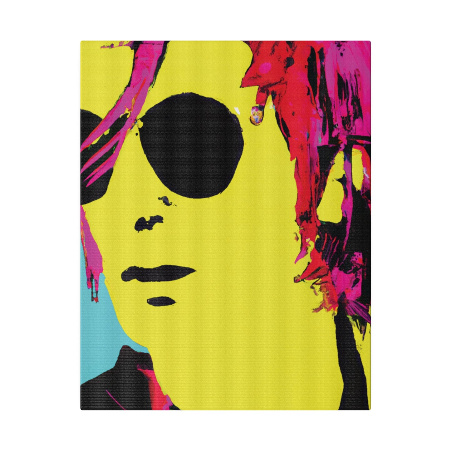 4543A - Rockstar Painting Print | Face | Abstract | Poster | Home Decor | Wall Art | Music Art | Canvas