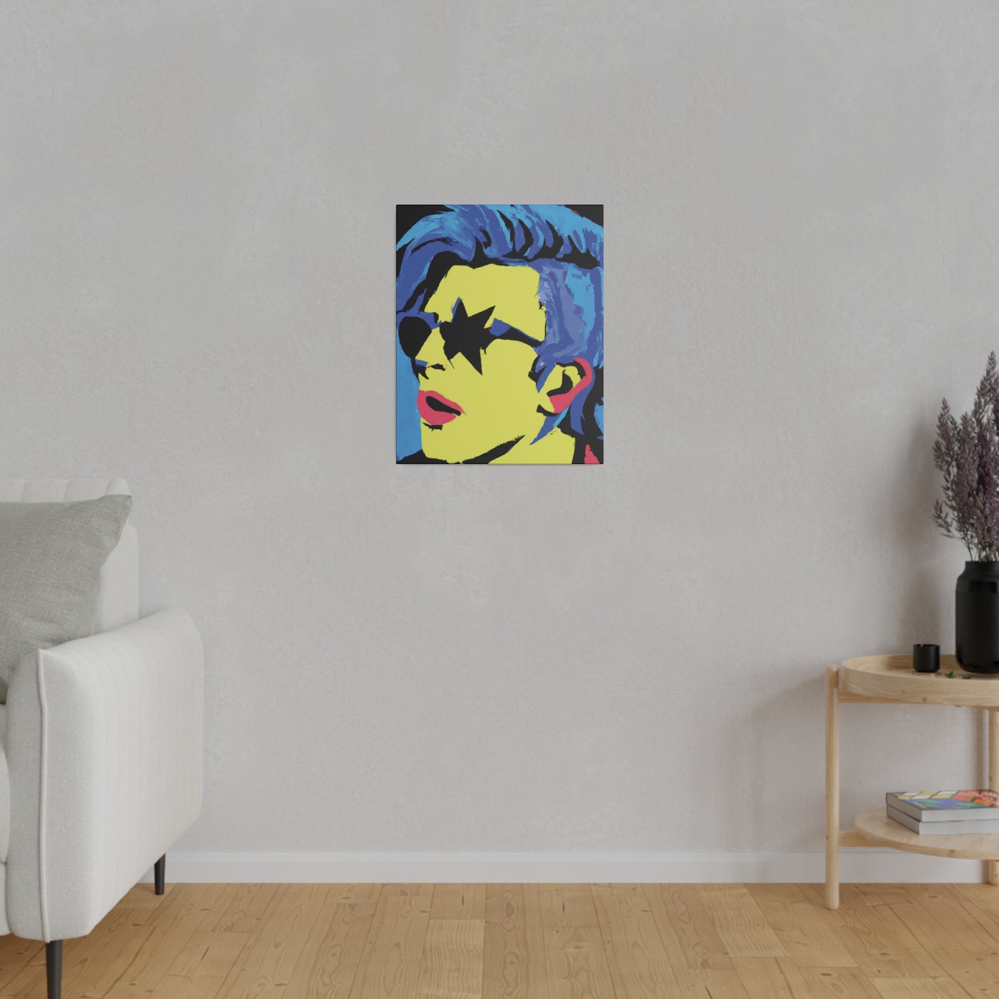 9361F - Rockstar Painting Print | Face | Abstract | Poster | Home Decor | Wall Art | Music Art | Canvas