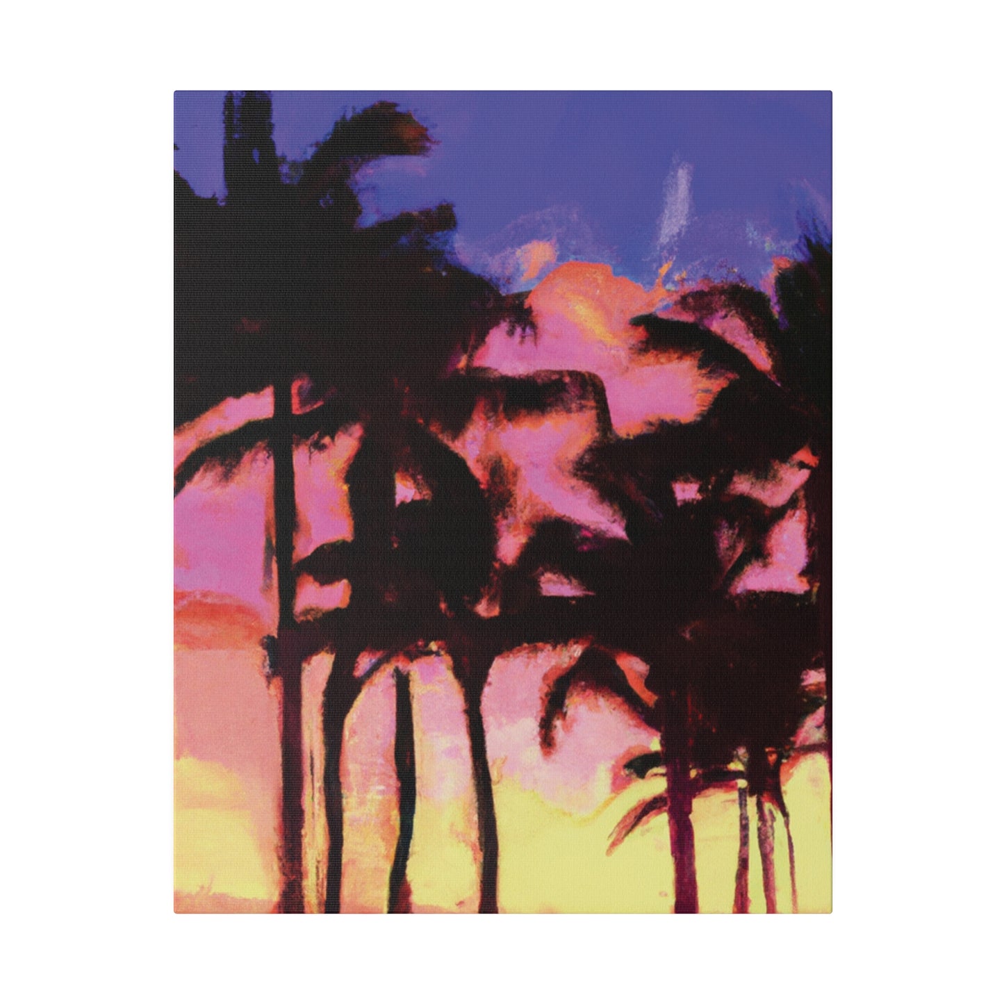 9365H - Miami Beach Sunset Painting Print | Miami | Beach | Sunset | Poster | Home Decor | Wall Art | Canvas