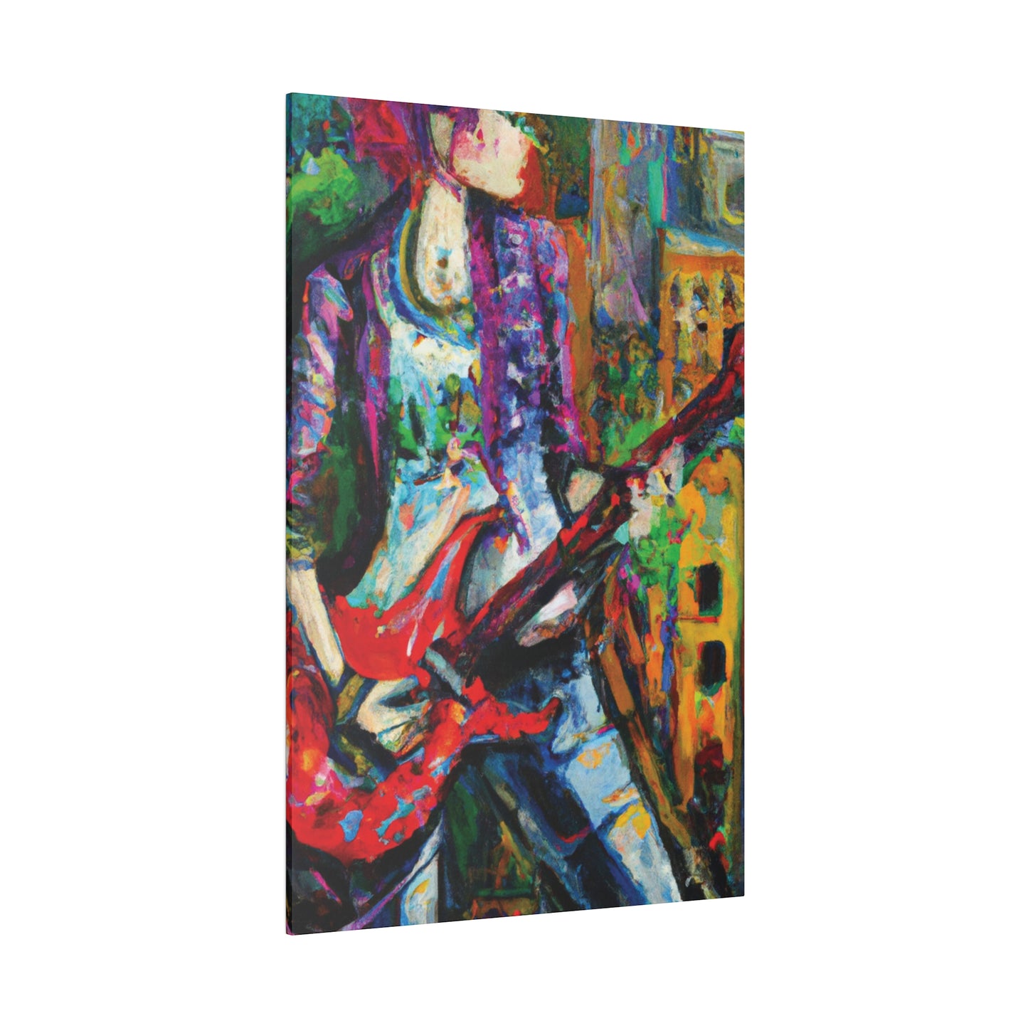 8263J - Rockstar Oil Painting Style Print | Poster | Home Decor | Wall Art | Music Art | Canvas