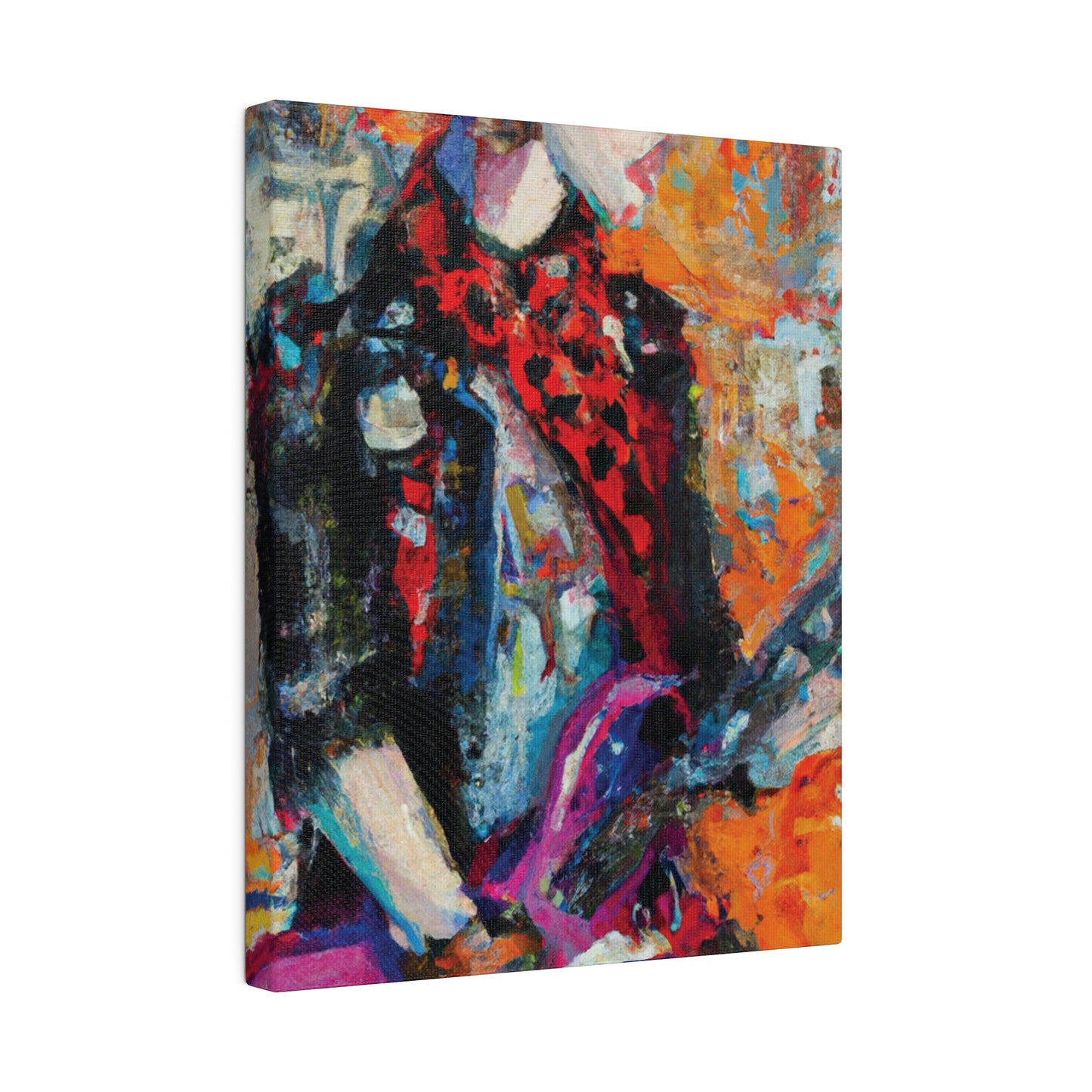 9348Q - Rockstar Oil Painting Style Print | Poster | Home Decor | Wall Art | Music Art | Canvas