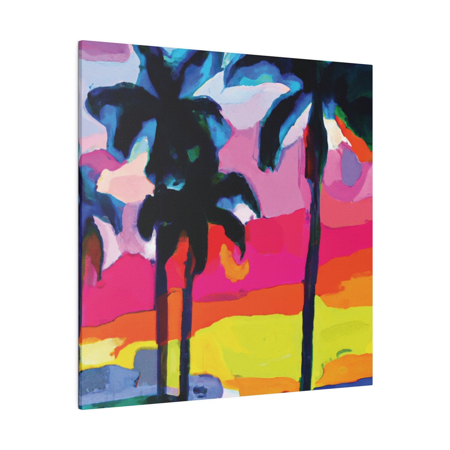 9342C - Miami Beach Sunset Painting Print | Miami | Beach | Sunset | Poster | Home Decor | Wall Art | Canvas