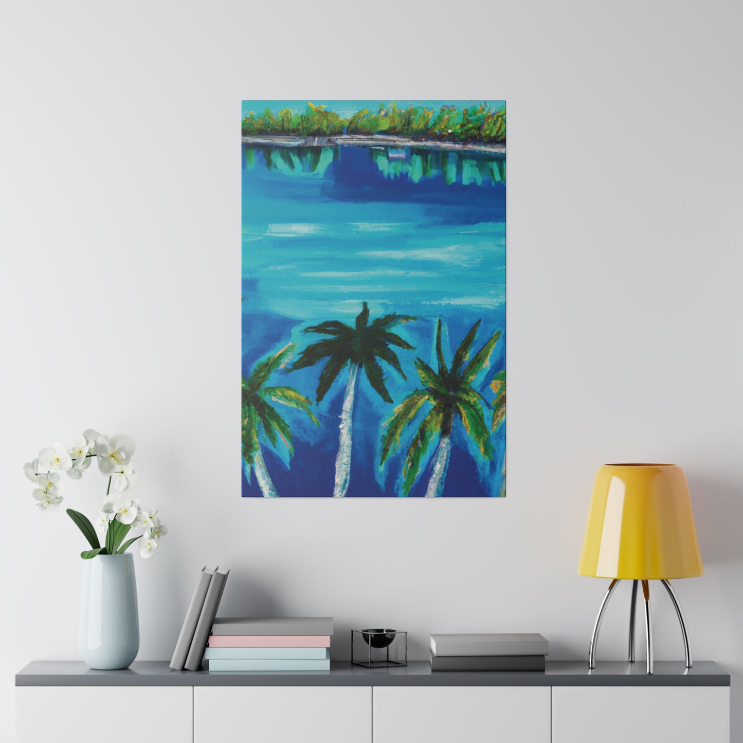 6741K - Bahamas Ocean Painting Print | Bahamas | Ocean | Beach | Poster | Home Decor | Wall Art | Canvas