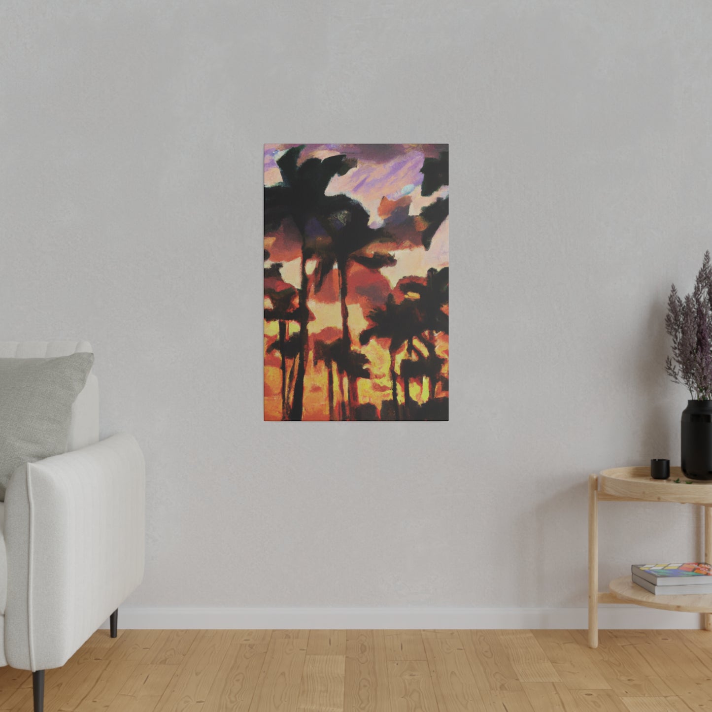 8396Z - Miami Beach Sunset Painting Print | Miami | Beach | Sunset | Poster | Home Decor | Wall Art | Canvas