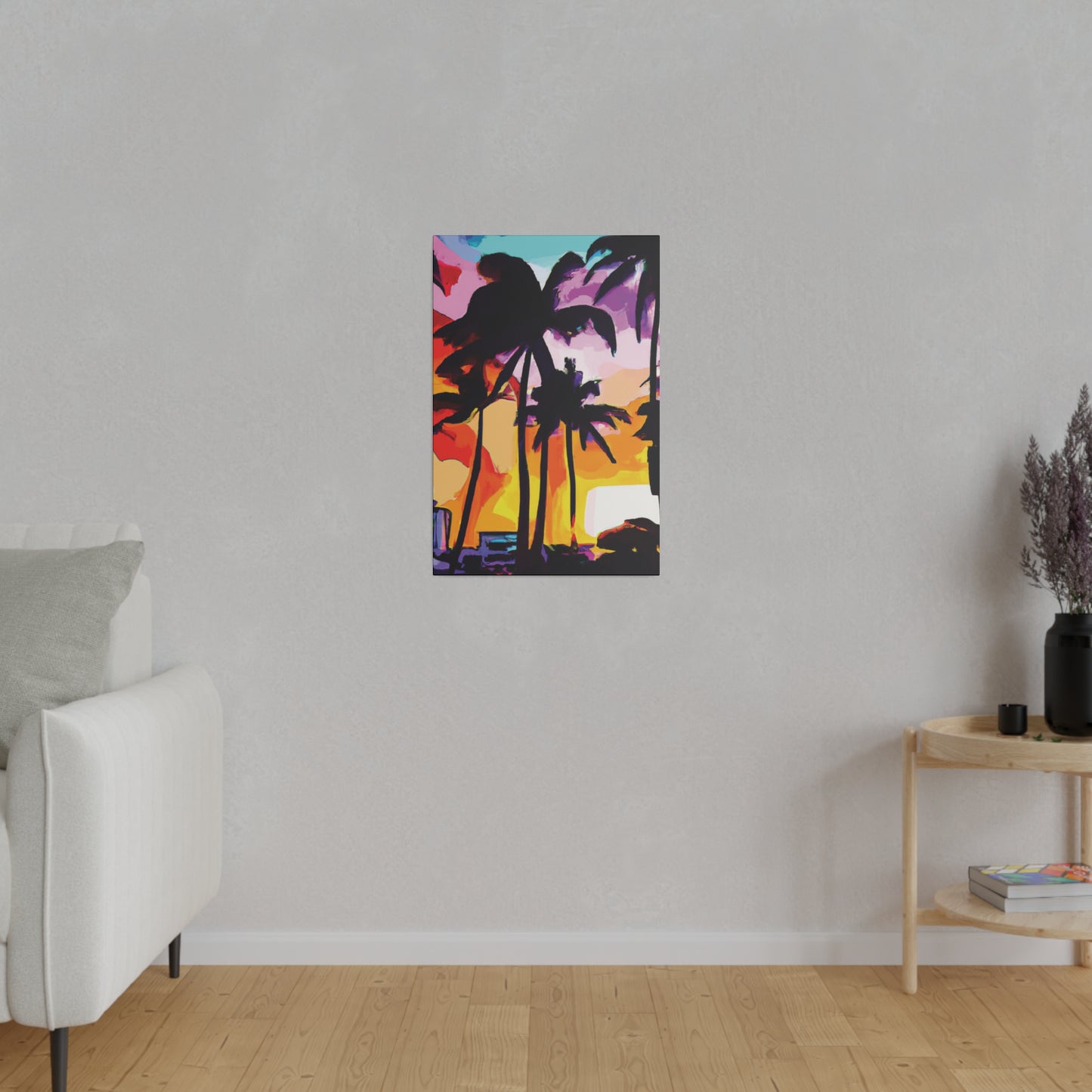 3987G - Miami Beach Sunset Painting Print | Miami | Beach | Sunset | Poster | Home Decor | Wall Art | Canvas