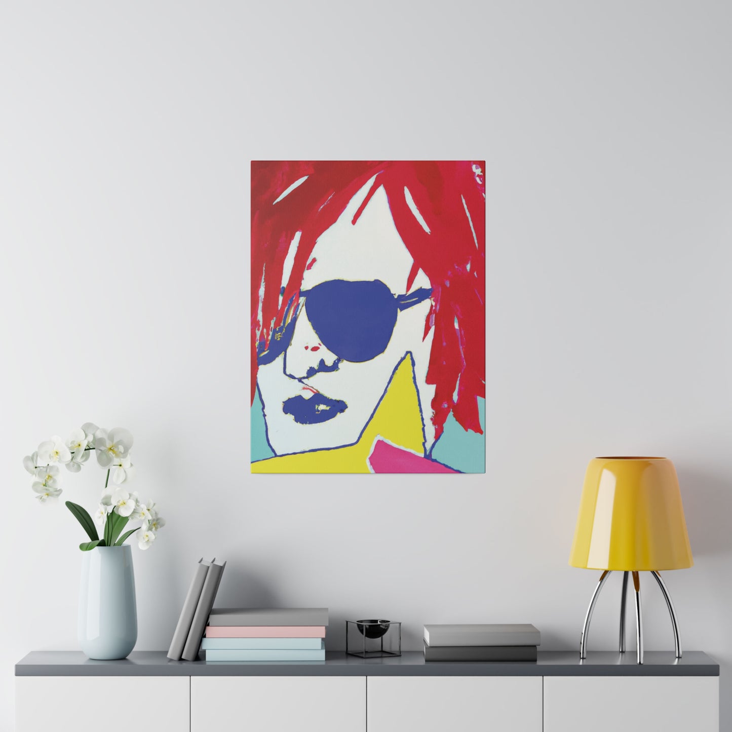 5681B - Rockstar Painting Print | Face | Abstract | Poster | Home Decor | Wall Art | Music Art | Canvas