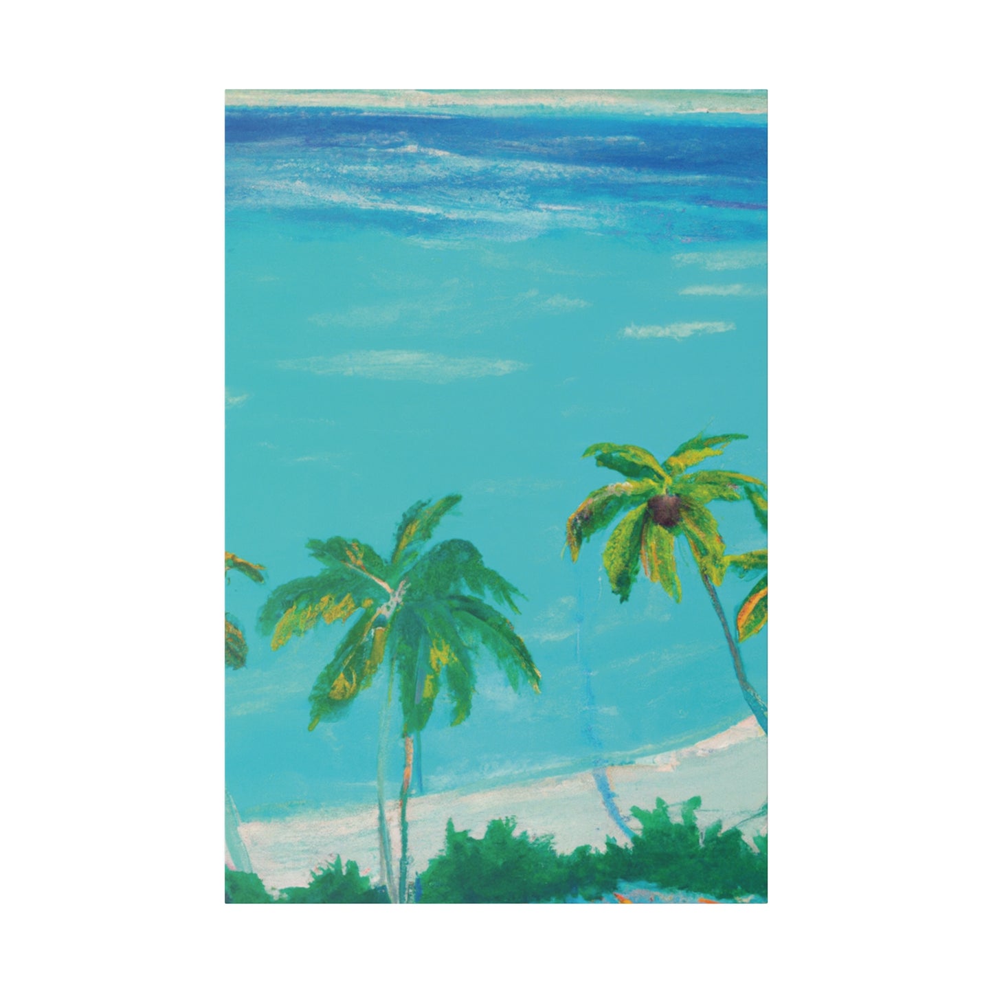 7383L - Bahamas Ocean Painting Print | Bahamas | Ocean | Beach | Poster | Home Decor | Wall Art | Canvas