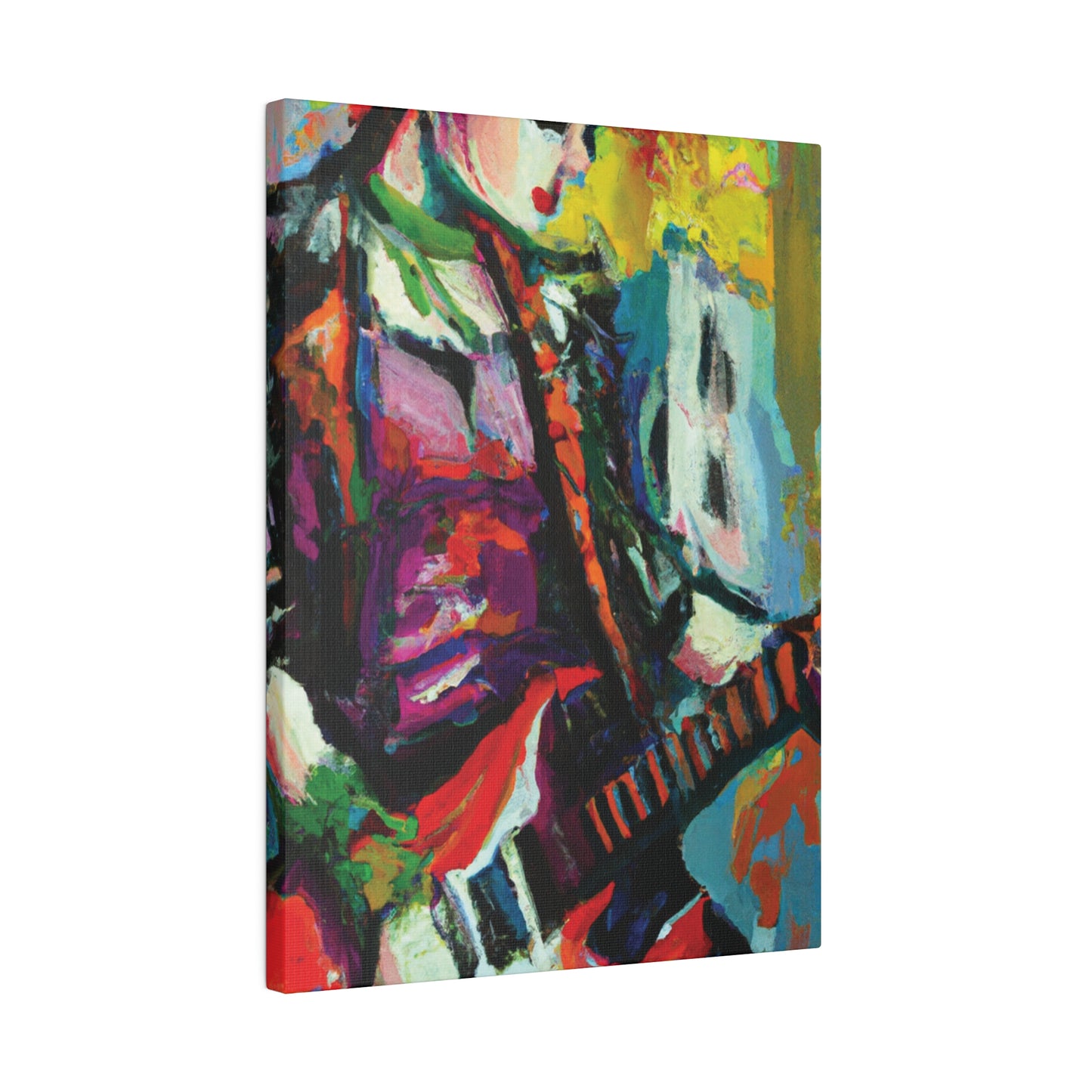 2671G - Rockstar Oil Painting Style Print | Poster | Home Decor | Wall Art | Music Art | Canvas