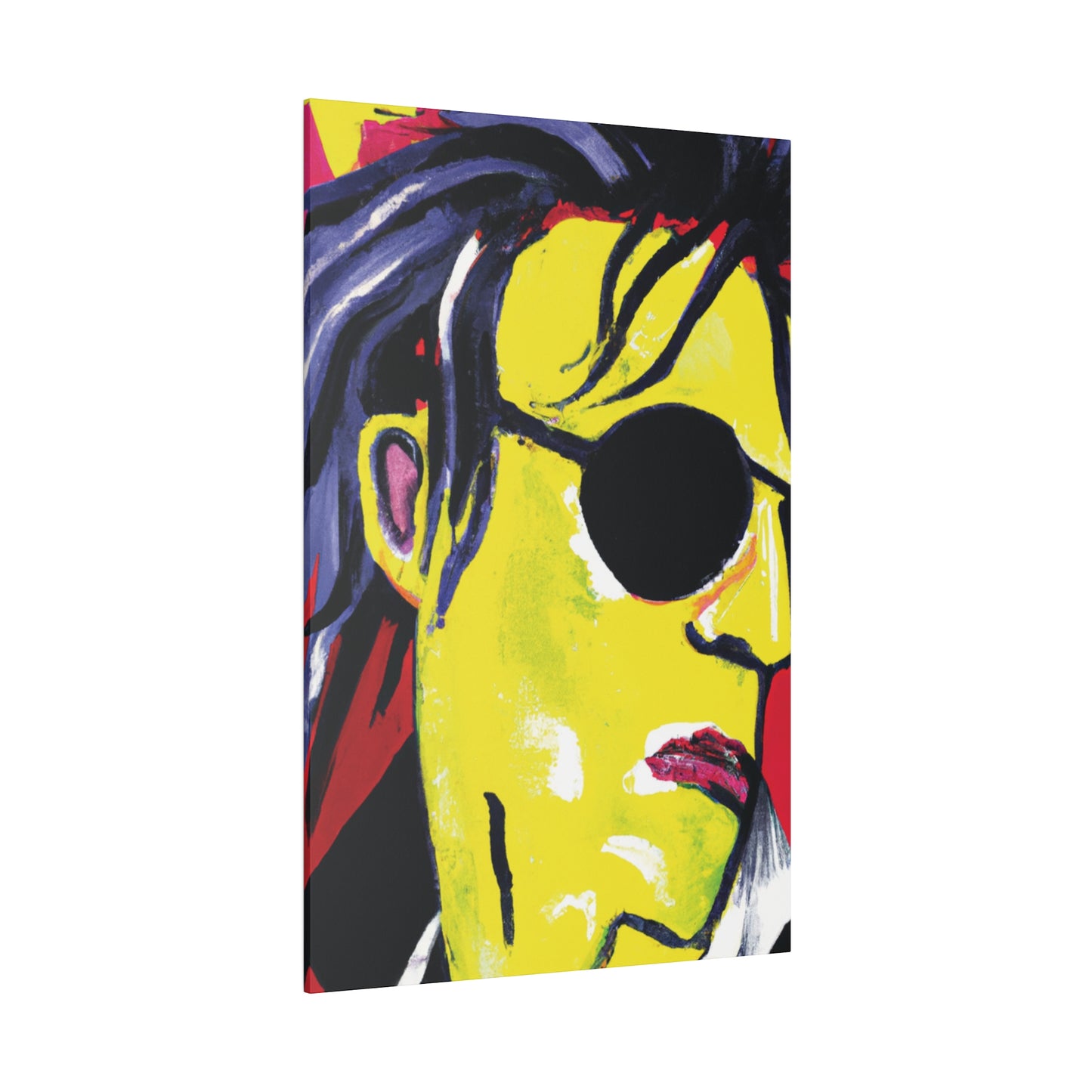 6607V - Rockstar Painting Print | Face | Abstract | Poster | Home Decor | Wall Art | Music Art | Canvas