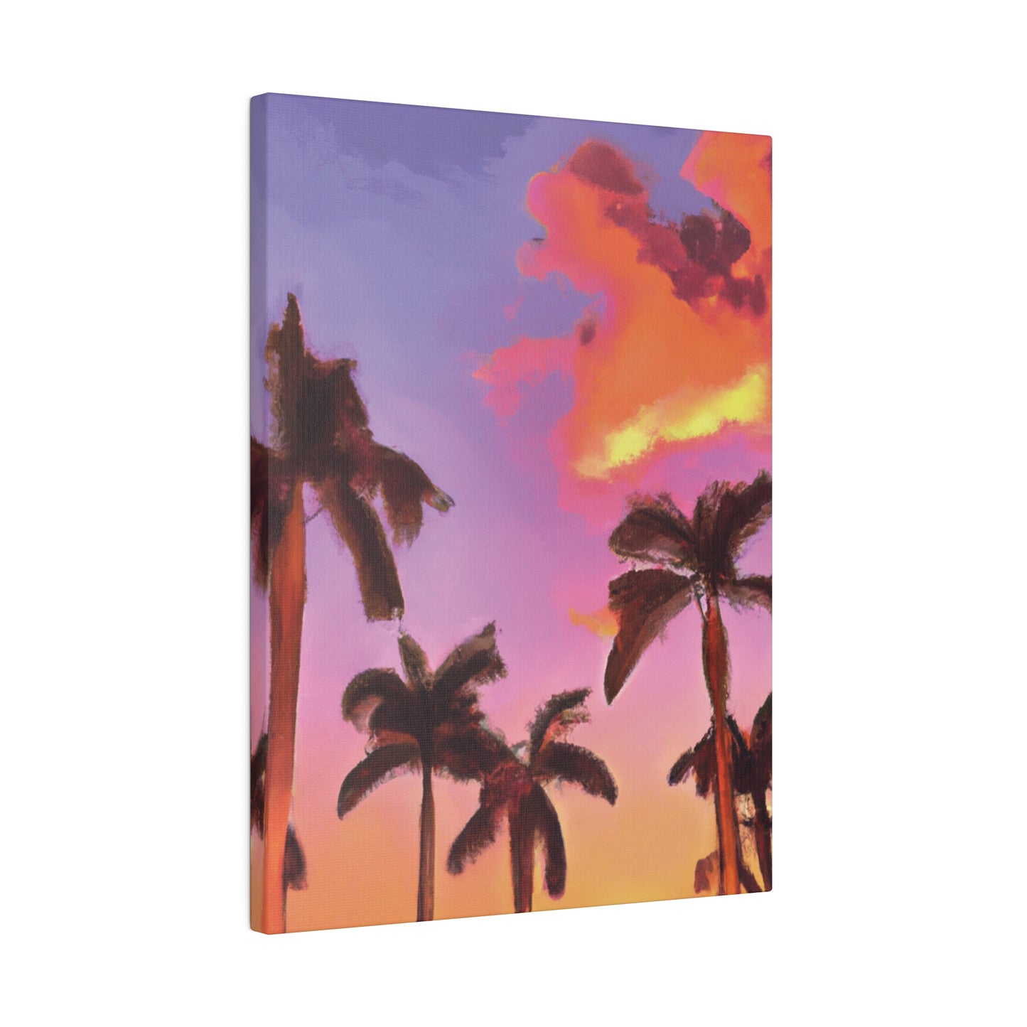 7518V - Miami Beach Sunset Painting Print | Miami | Beach | Sunset | Poster | Home Decor | Wall Art | Canvas