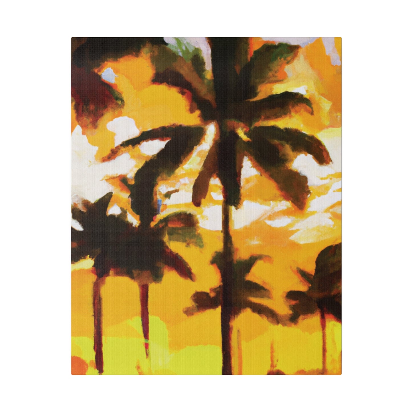 3197H - Miami Beach Sunset Painting Print | Miami | Beach | Sunset | Poster | Home Decor | Wall Art | Canvas