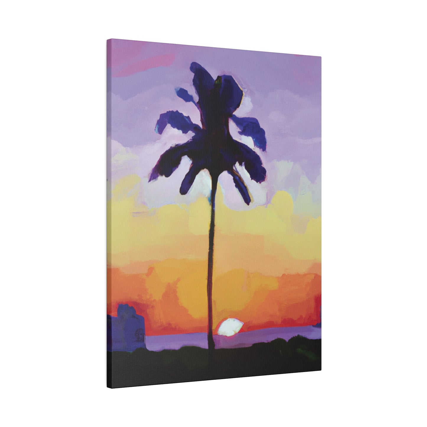 8495G - Miami Beach Sunset Painting Print | Miami | Beach | Sunset | Poster | Home Decor | Wall Art | Canvas