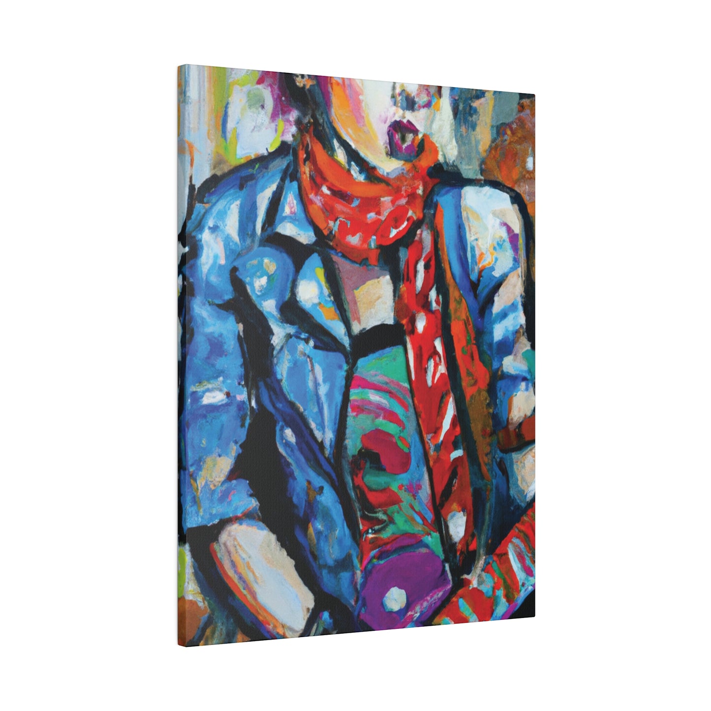 8142T - Rockstar Oil Painting Style Print | Poster | Home Decor | Wall Art | Music Art | Canvas