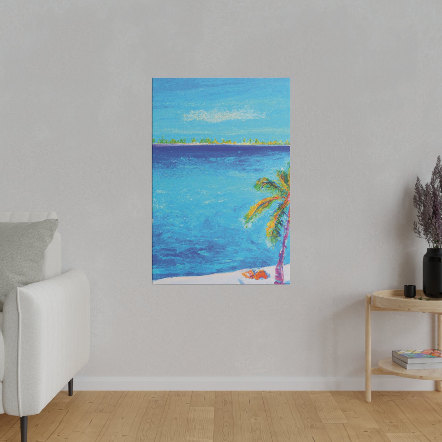 7666Q - Bahamas Ocean Painting Print | Bahamas | Ocean | Beach | Poster | Home Decor | Wall Art | Canvas