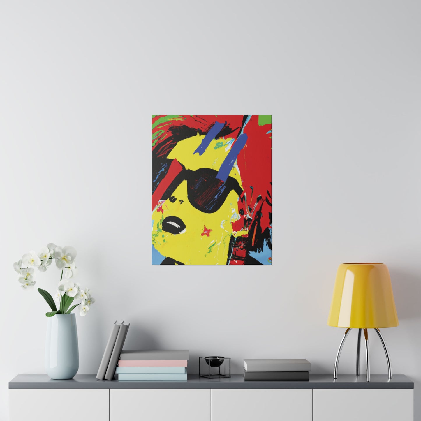 7482U - Rockstar Painting Print | Face | Abstract | Poster | Home Decor | Wall Art | Music Art | Canvas