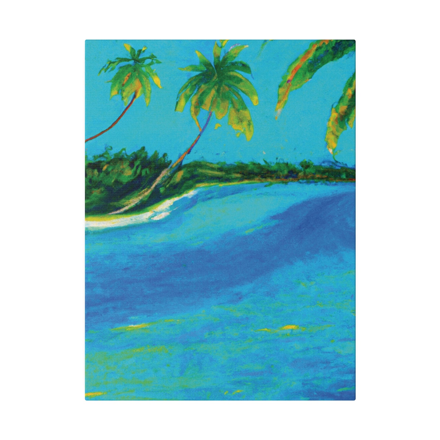 5491K - Bahamas Ocean Painting Print | Bahamas | Ocean | Beach | Poster | Home Decor | Wall Art | Canvas