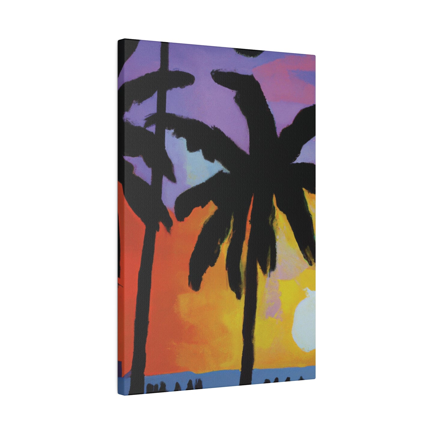 8594V - Miami Beach Sunset Painting Print | Miami | Beach | Sunset | Poster | Home Decor | Wall Art | Canvas