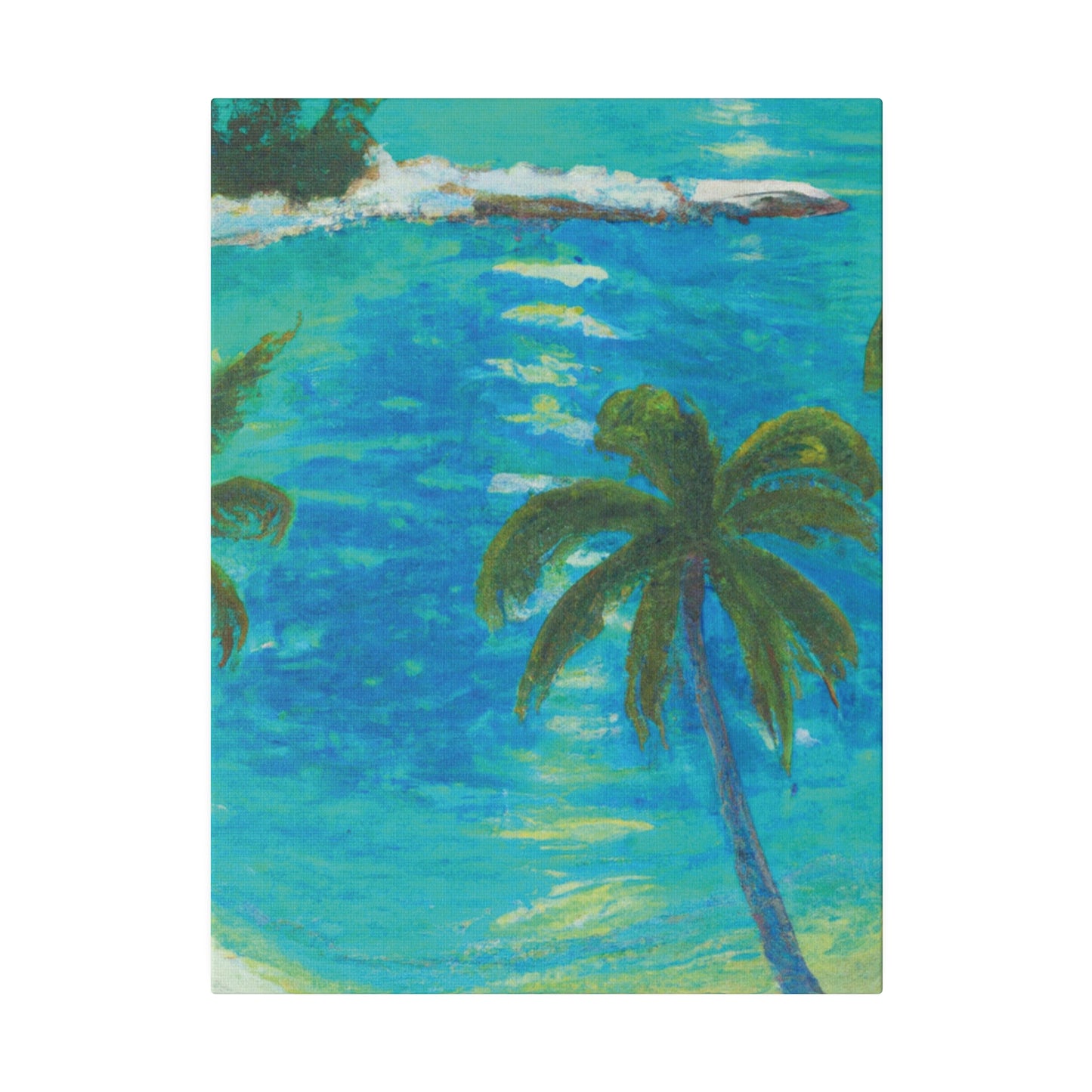 4512F - Bahamas Ocean Painting Print | Bahamas | Ocean | Beach | Poster | Home Decor | Wall Art | Canvas